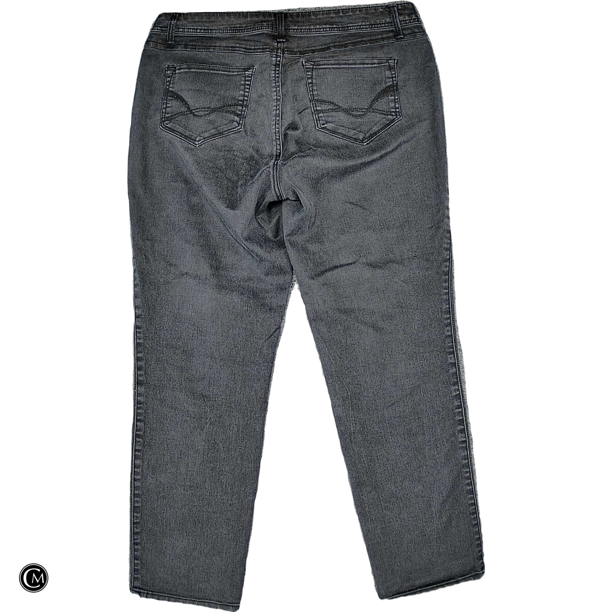 Jeans Straight By Roz And Ali In Black, Size: 14 image 2
