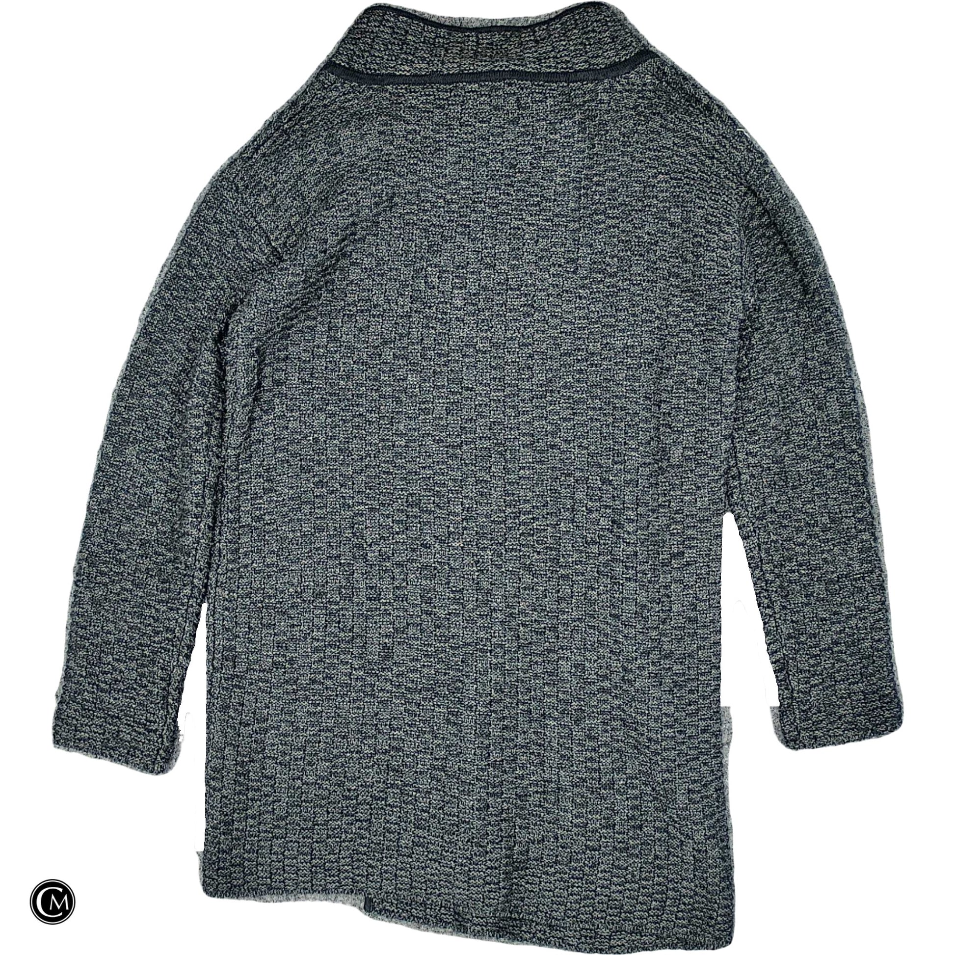 Sweater Cardigan By Nine West In Grey, Size: M image 2