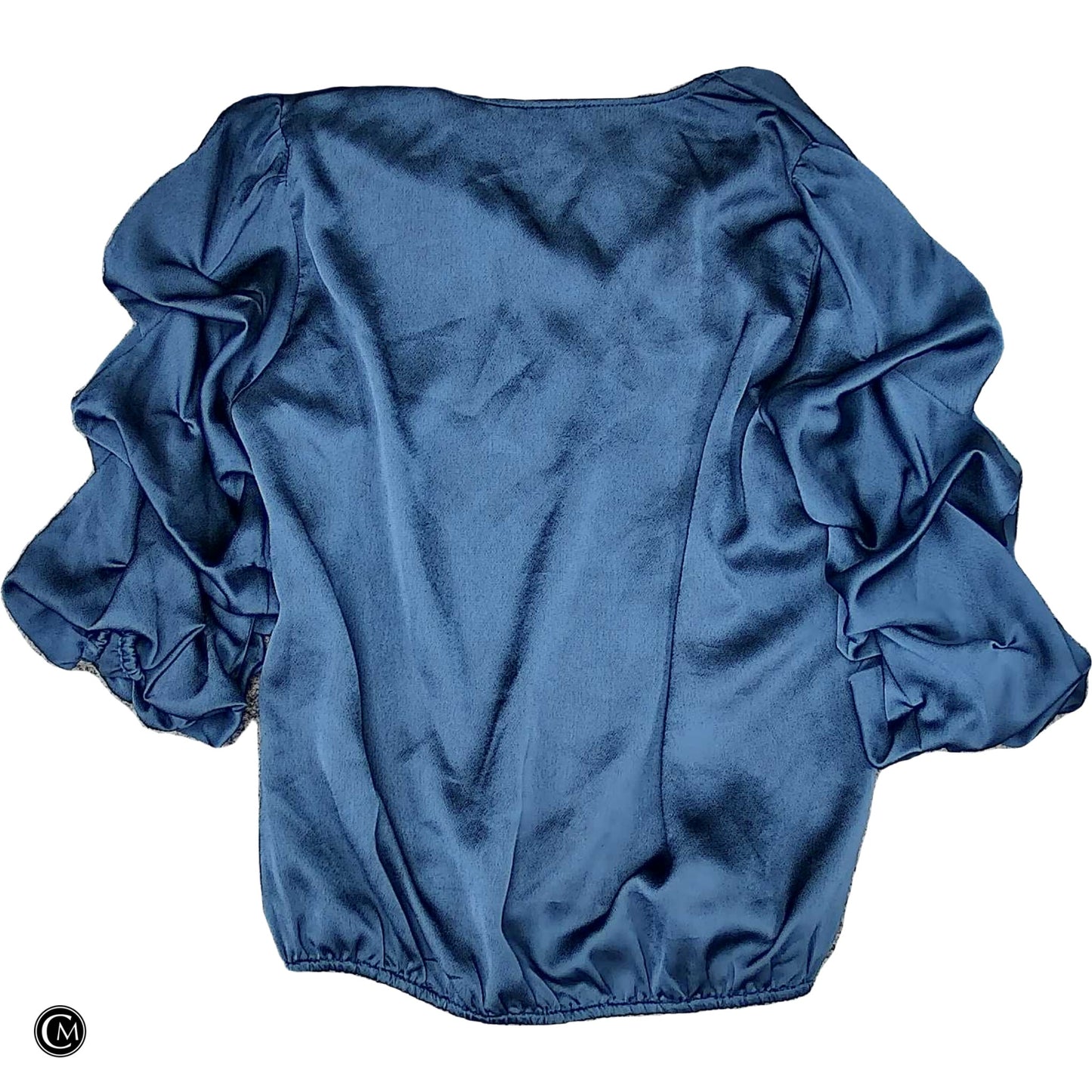 Blouse Ls By Vince Camuto In Blue, Size: M image 2