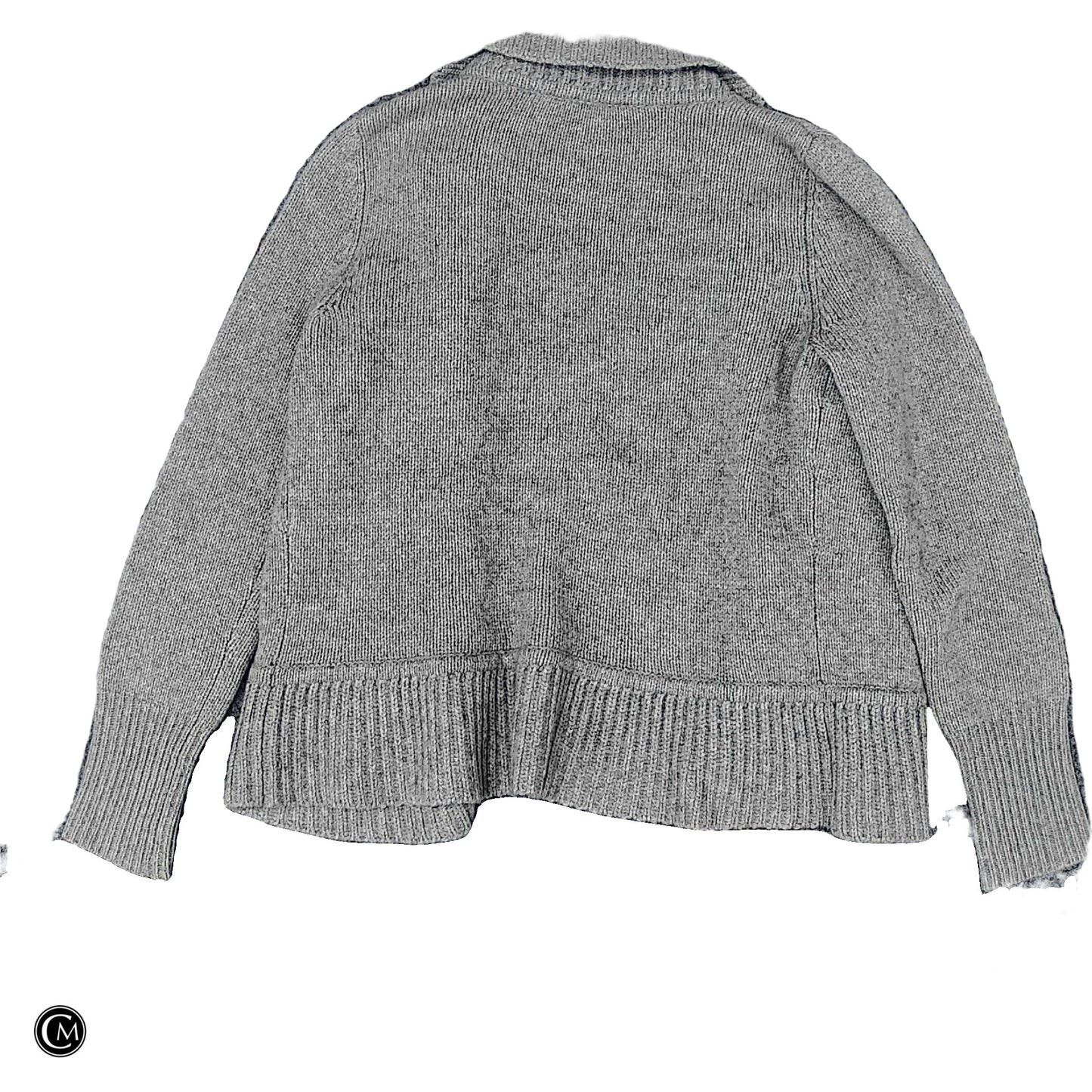 Sweater Cardigan By Talbots In Grey, Size: Sp image 2