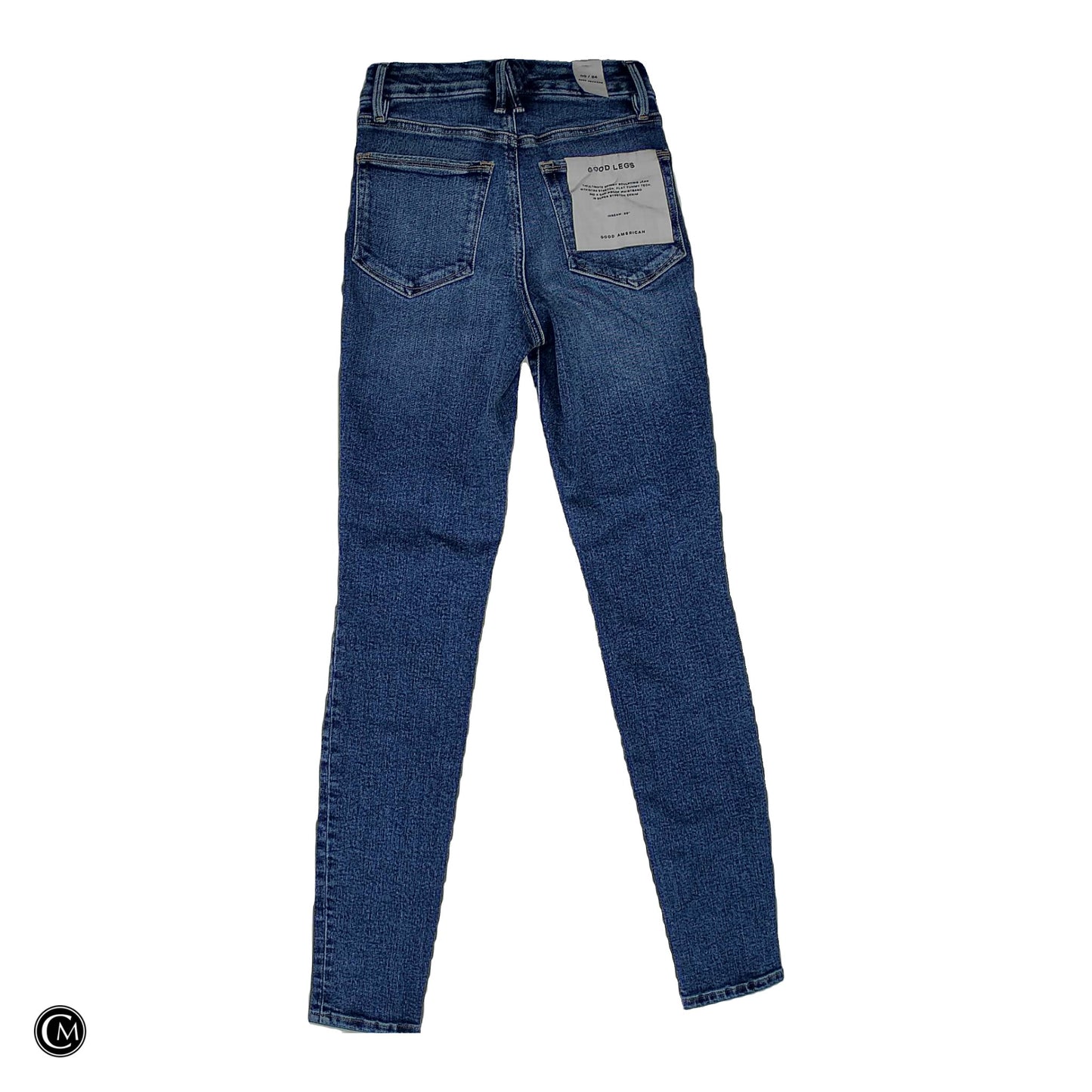 Jeans Skinny By Good American In Blue Denim, Size: 0 image 2