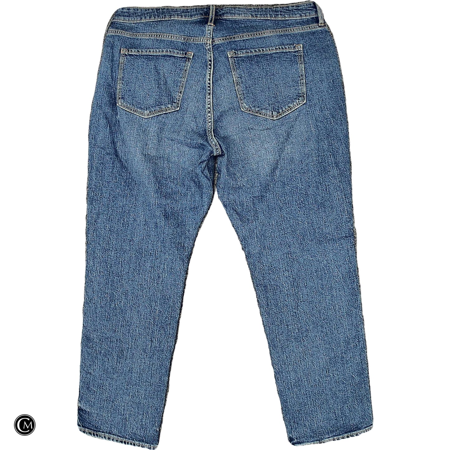 Jeans Straight By Old Navy In Blue Denim, Size: 16 image 2