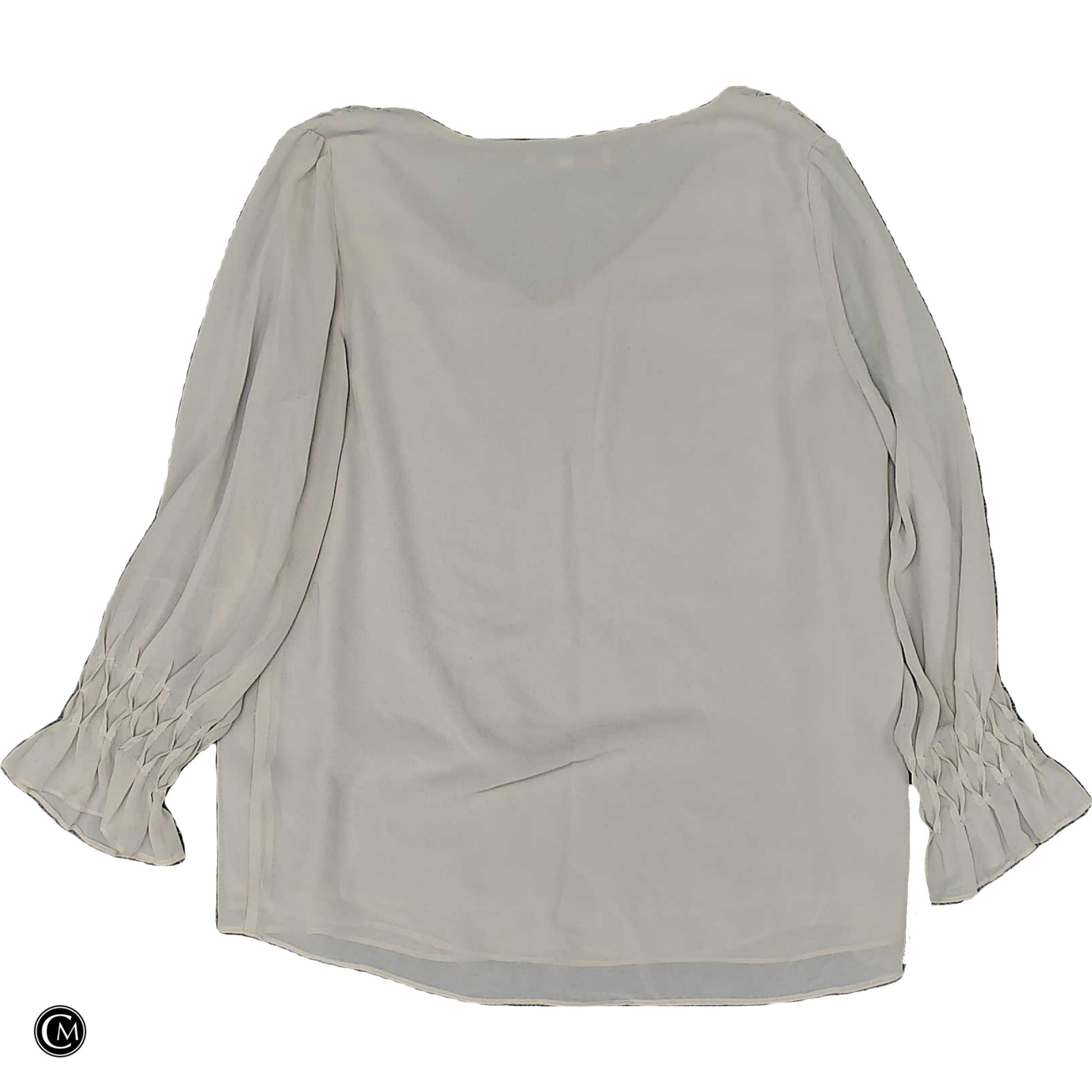 Blouse Ls By Naked Zebra In Tan, Size: S image 2