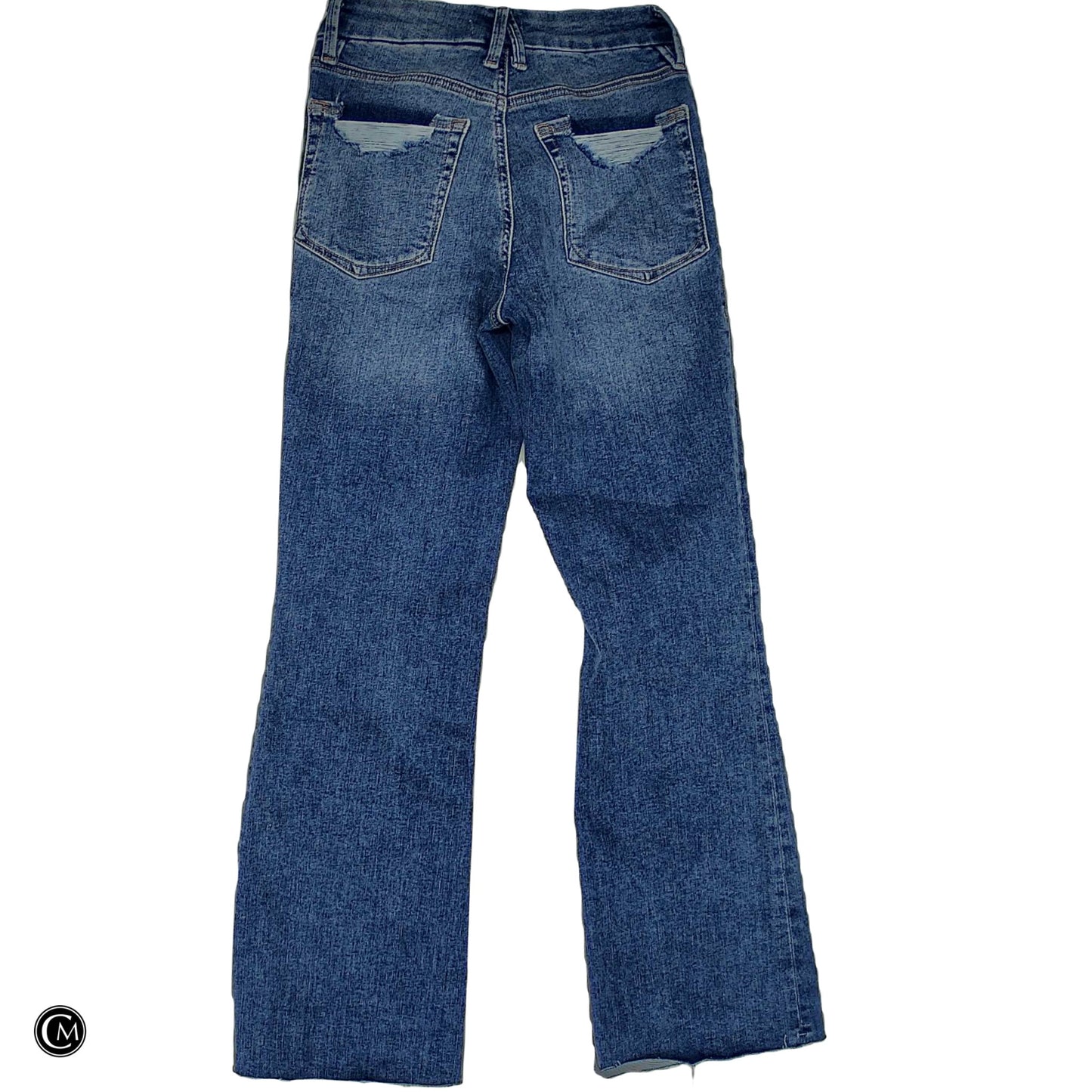 Jeans Boot Cut By Good American In Blue Denim, Size: 0 image 2