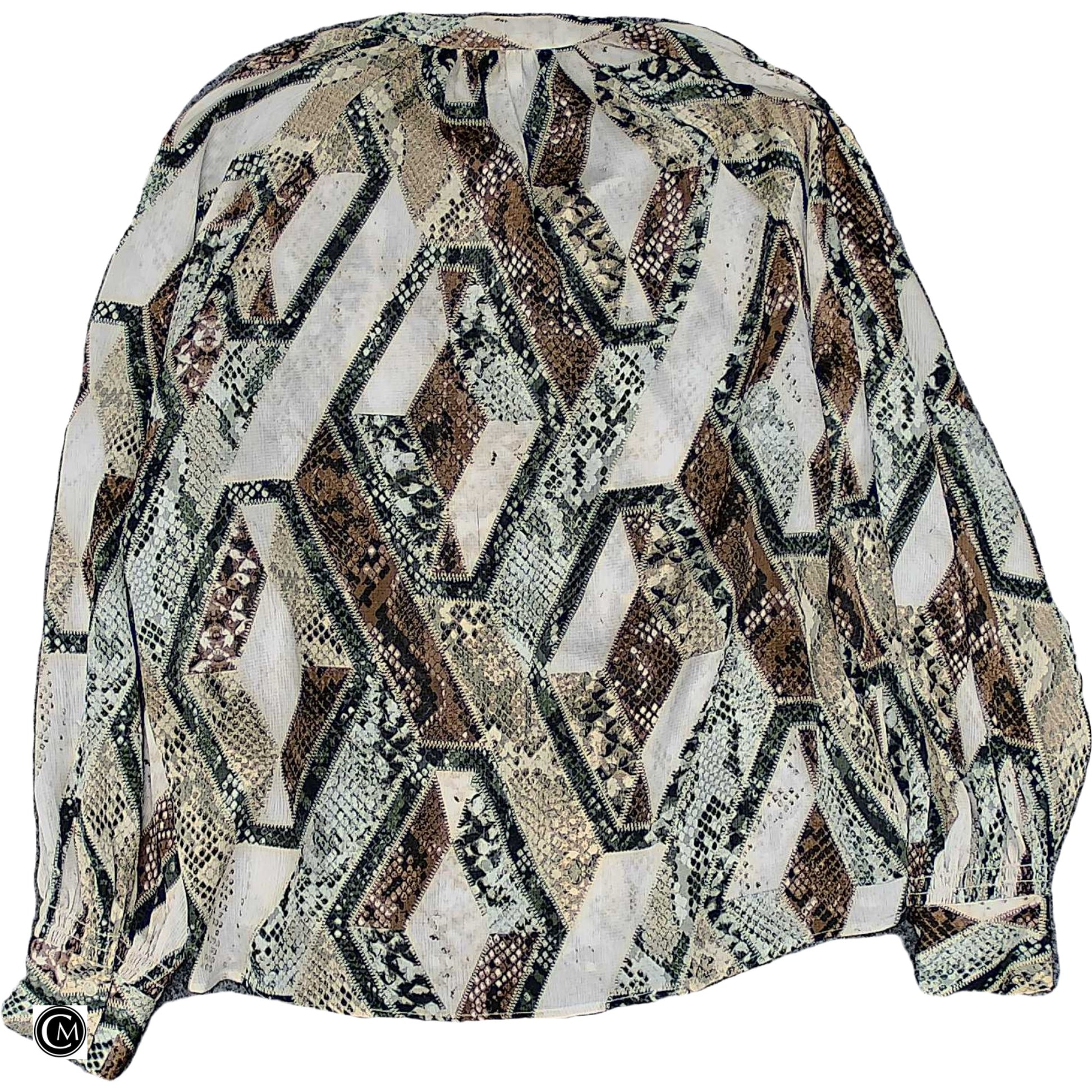 Top Ls By H&M In Snakeskin Print, Size: S image 2