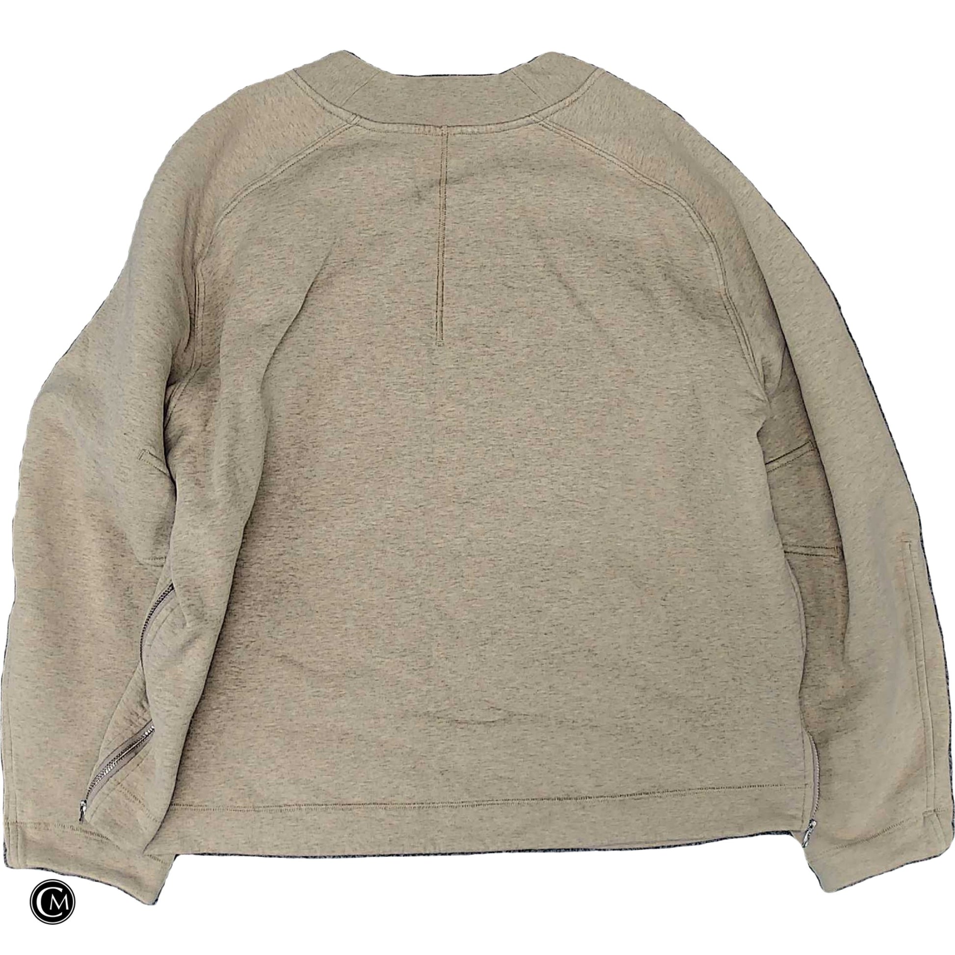Athletic Sweatshirt Crewneck By Lululemon In Tan, Size: M image 2