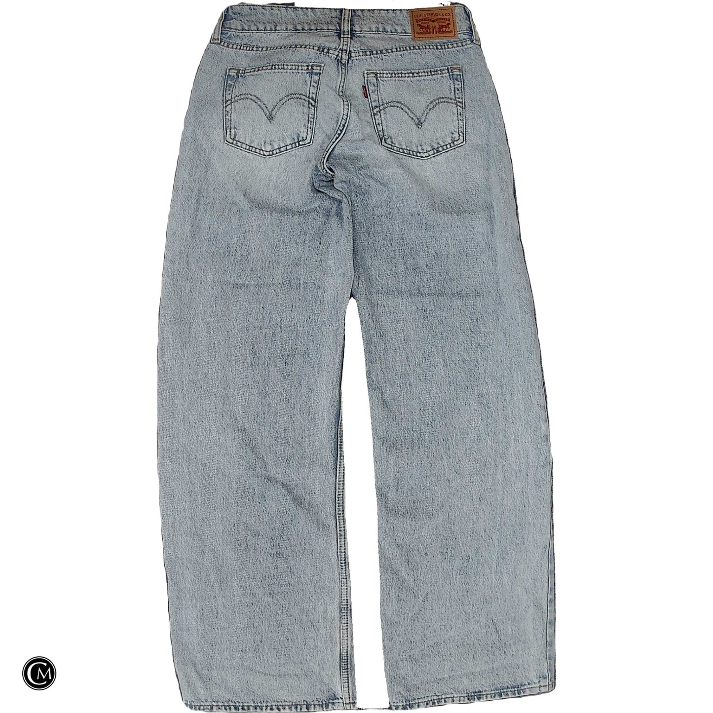 Jeans Wide Leg By Levis In Blue Denim, Size: 4 image 2