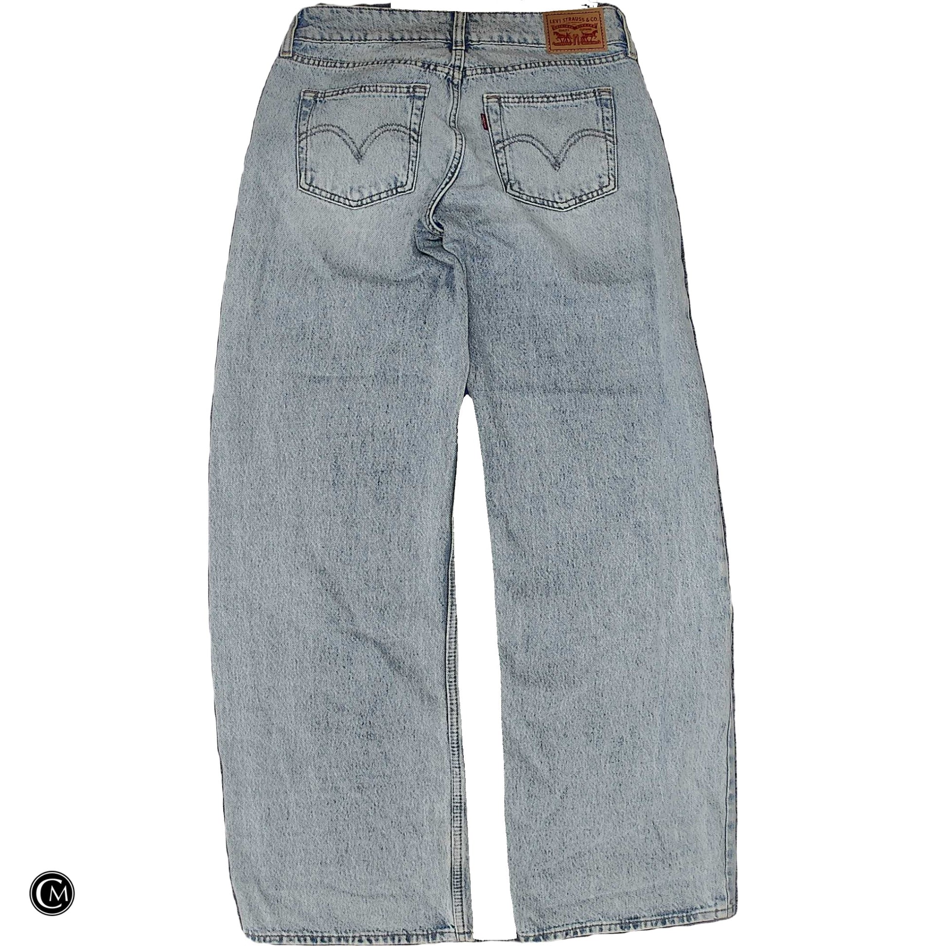 Jeans Wide Leg By Levis In Blue Denim, Size: 4 image 2