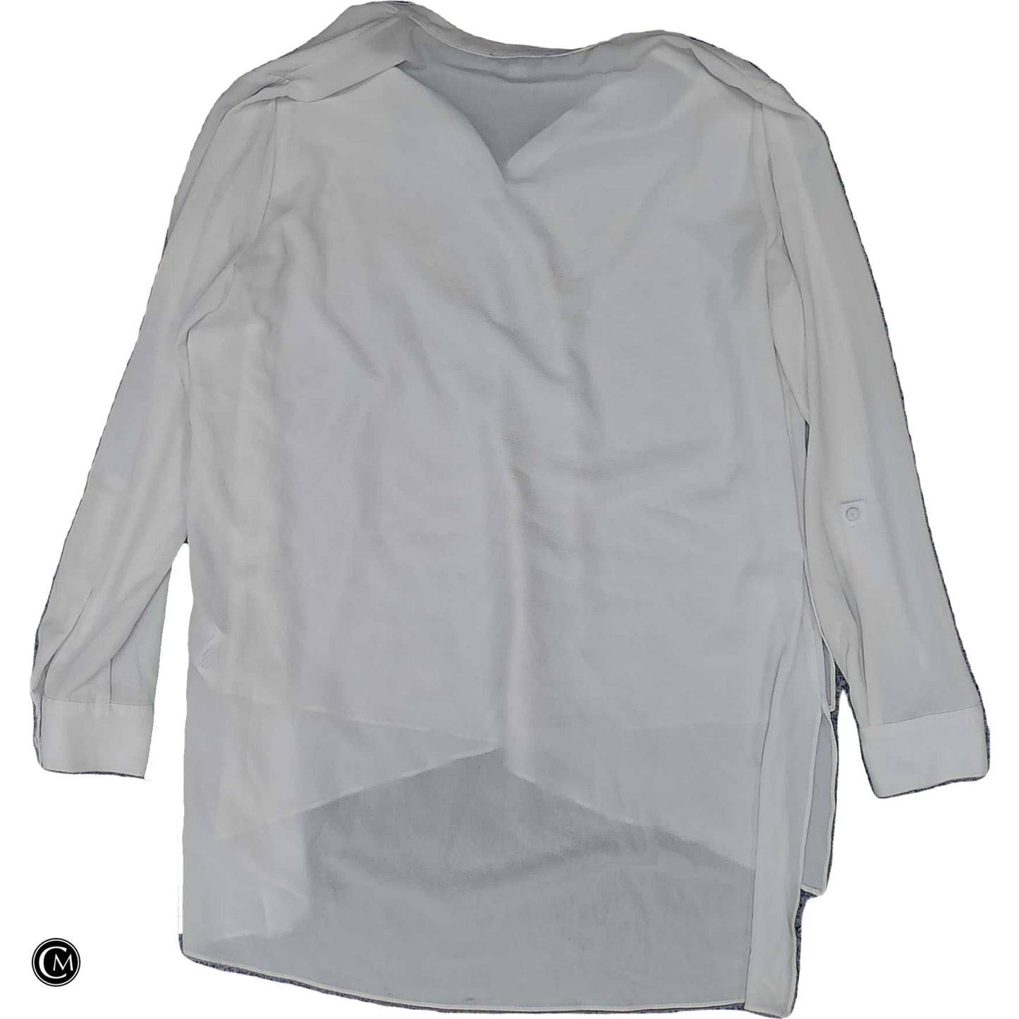 Blouse Ls By Clothes Mentor In White, Size: M image 2