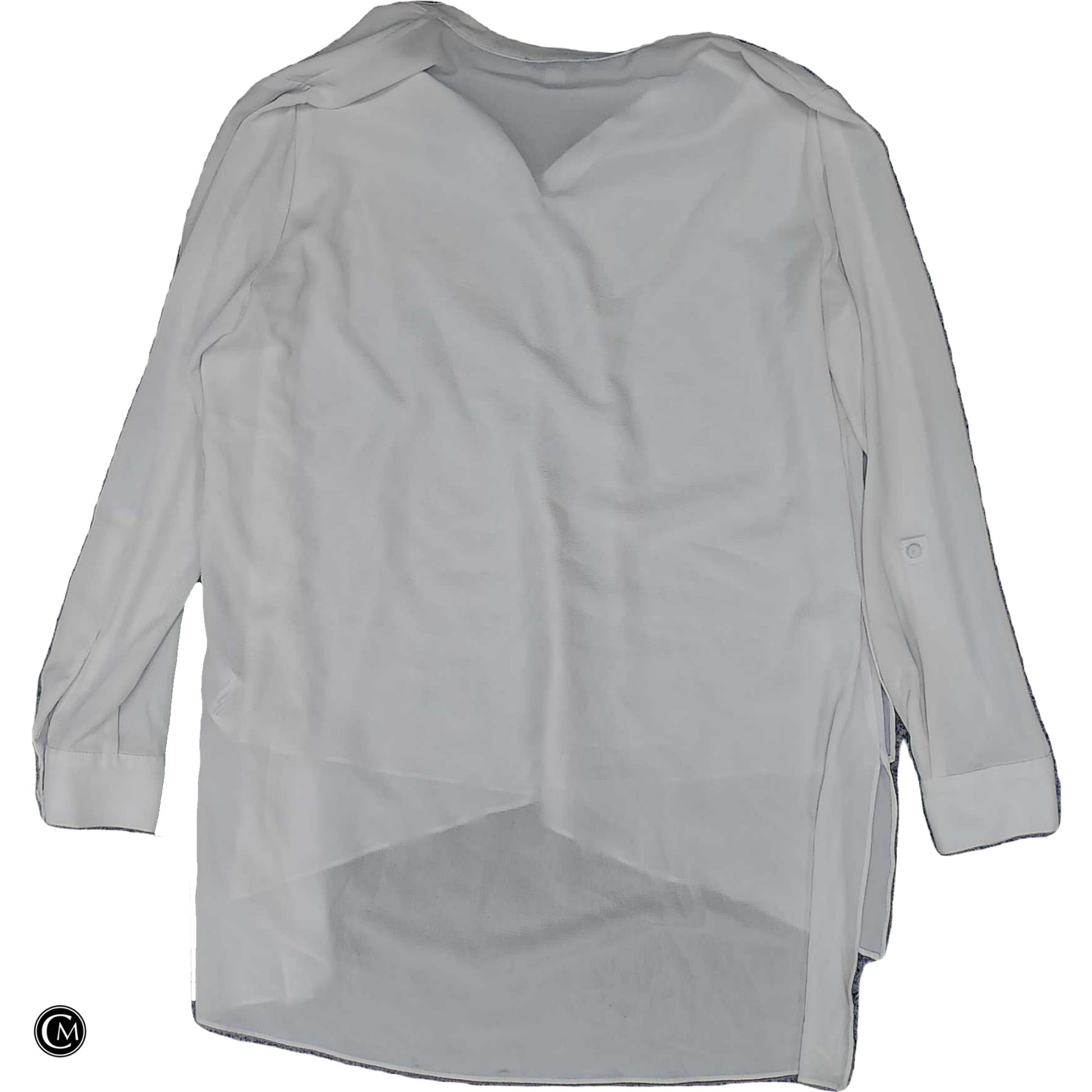 Blouse Ls By Clothes Mentor In White, Size: M image 2
