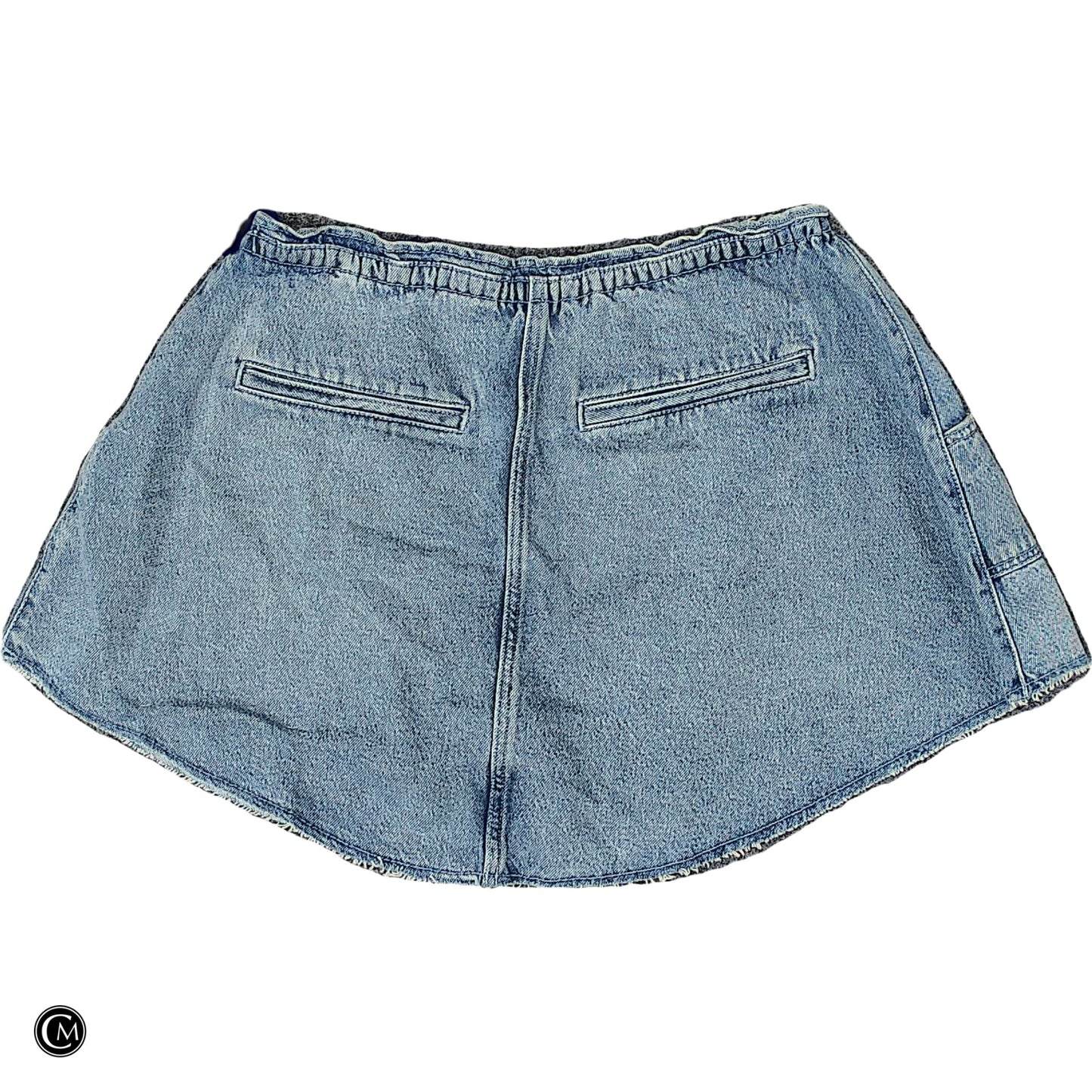 Skirt Mini & Short By Pilcro In Blue Denim, Size: L image 2