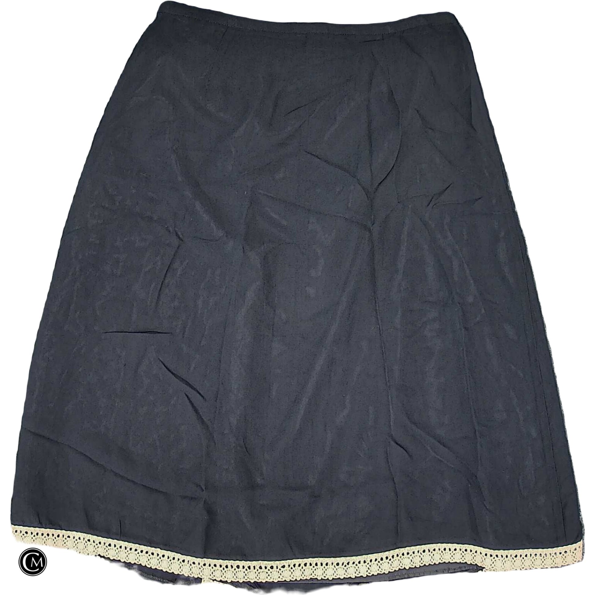 Skirt Midi By Anthropologie In Black & Cream, Size: L image 2