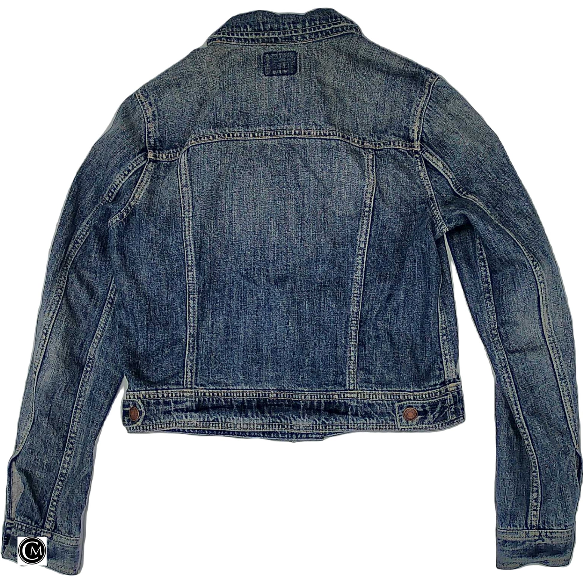 Jacket Denim By American Eagle In Blue Denim, Size: M image 2