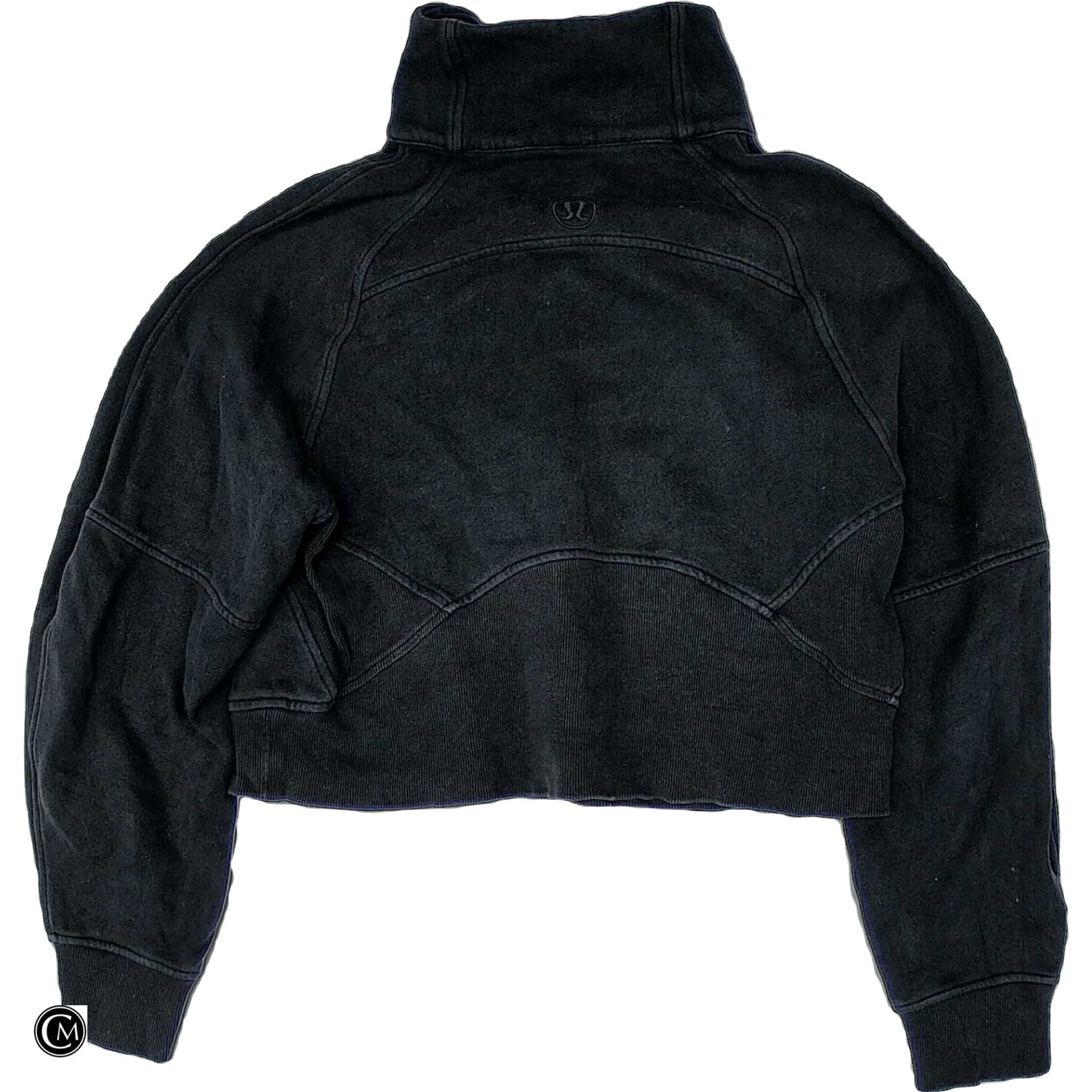 Athletic Sweatshirt Collar By Lululemon In Black, Size: Xs image 2