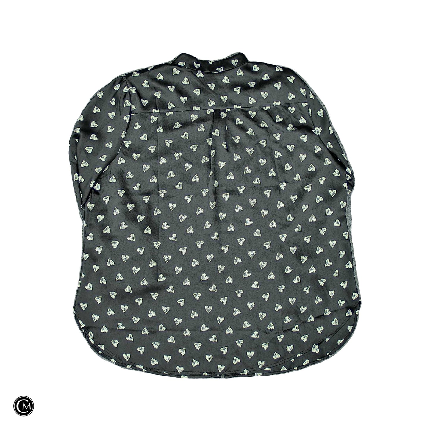 Blouse Ls By Chicos In Black & White, Size: 1x image 2