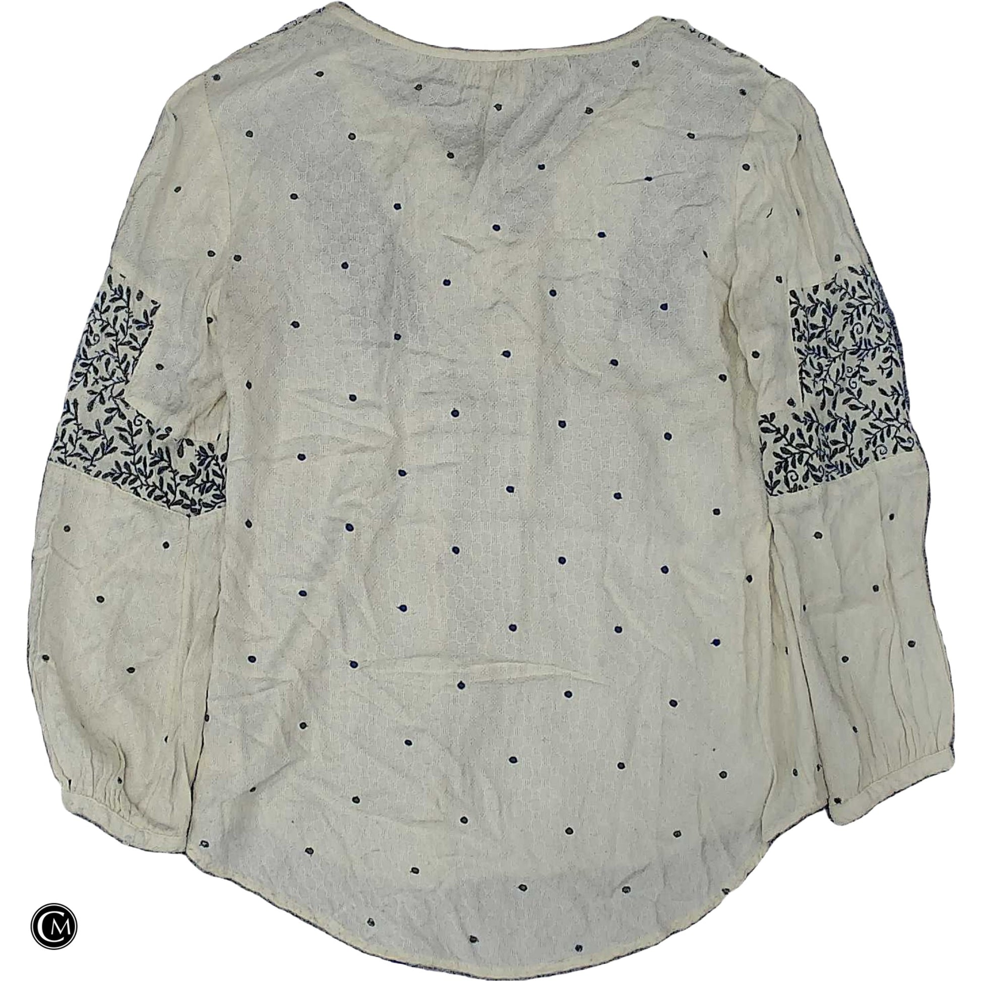Top Ls By Cmc In Blue & Cream, Size: Xs image 2