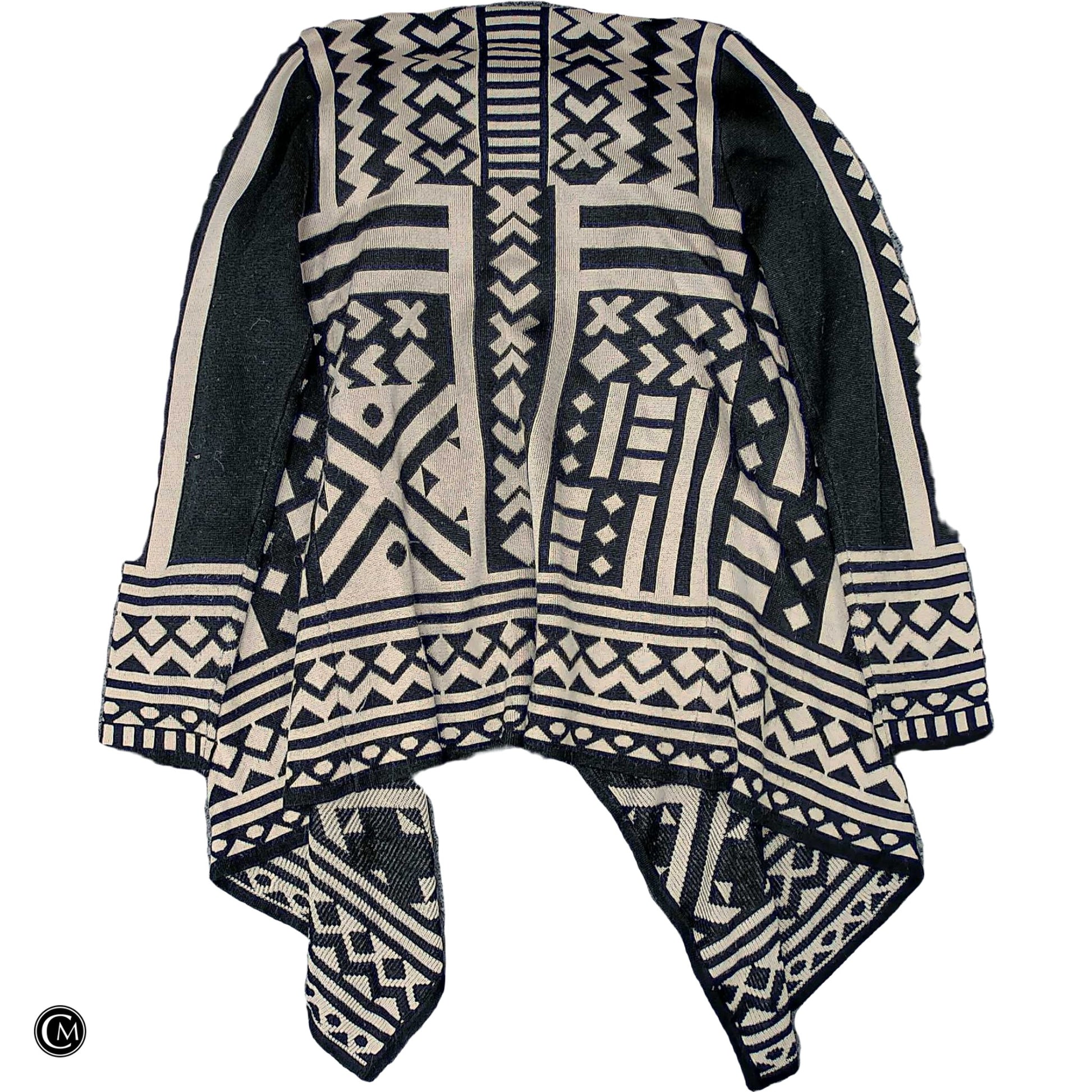 Sweater Cardigan By Sisters In Black & Brown, Size: S image 2