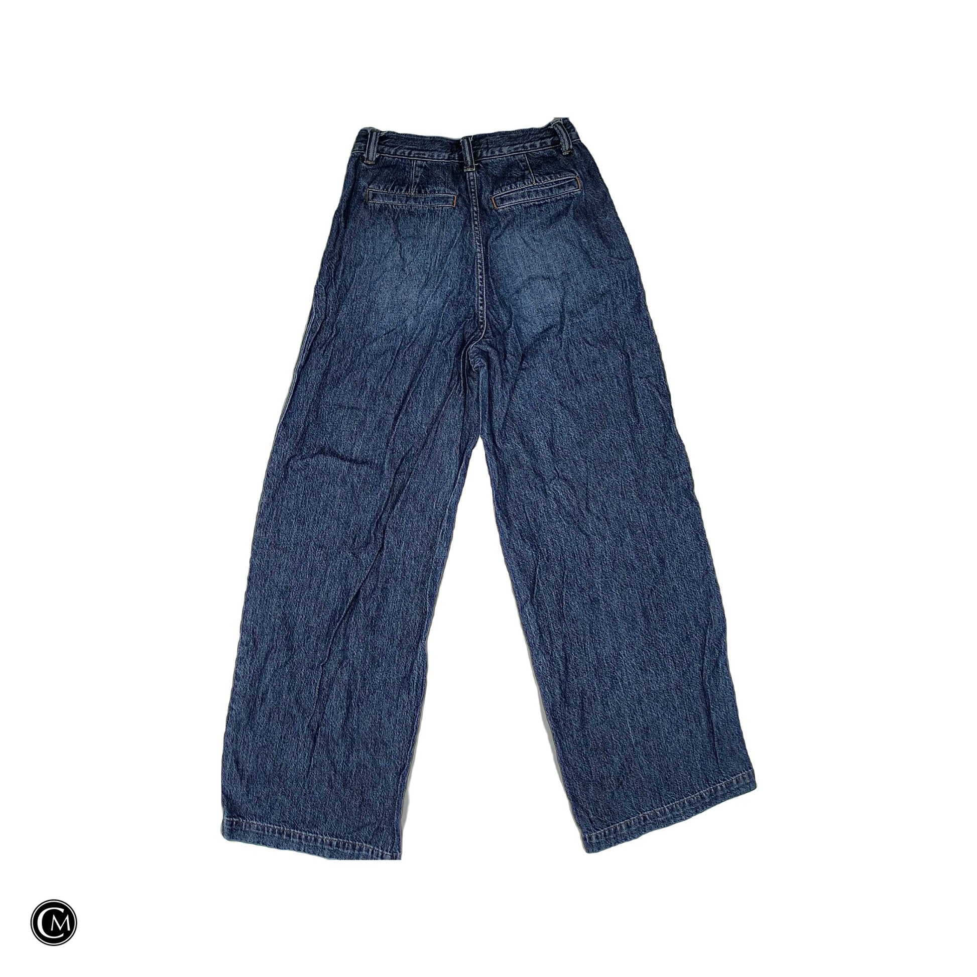 Jeans Wide Leg By Madewell In Blue Denim, Size: 0 image 2