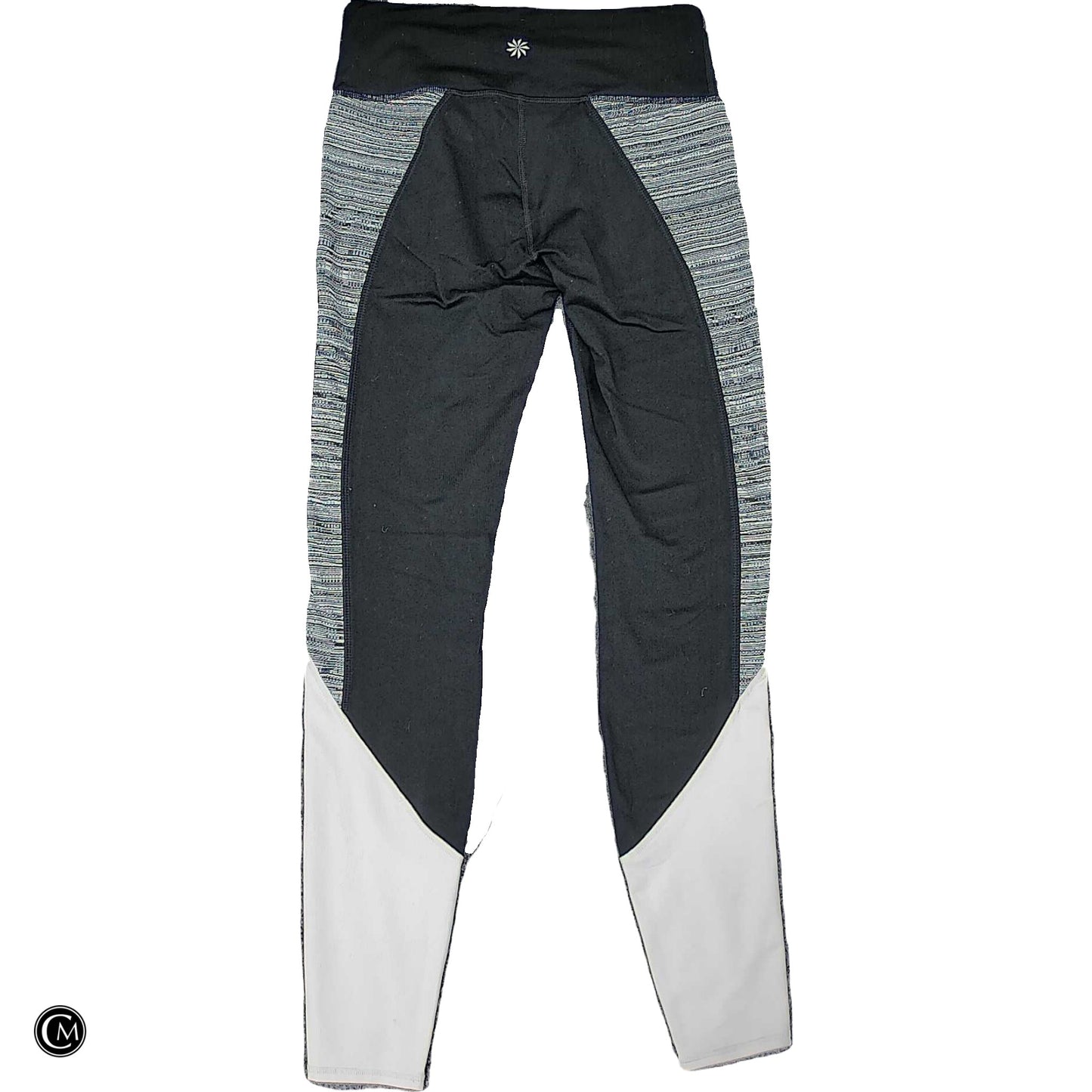 Athletic Leggings By Athleta In Black & Grey, Size: Xs image 2