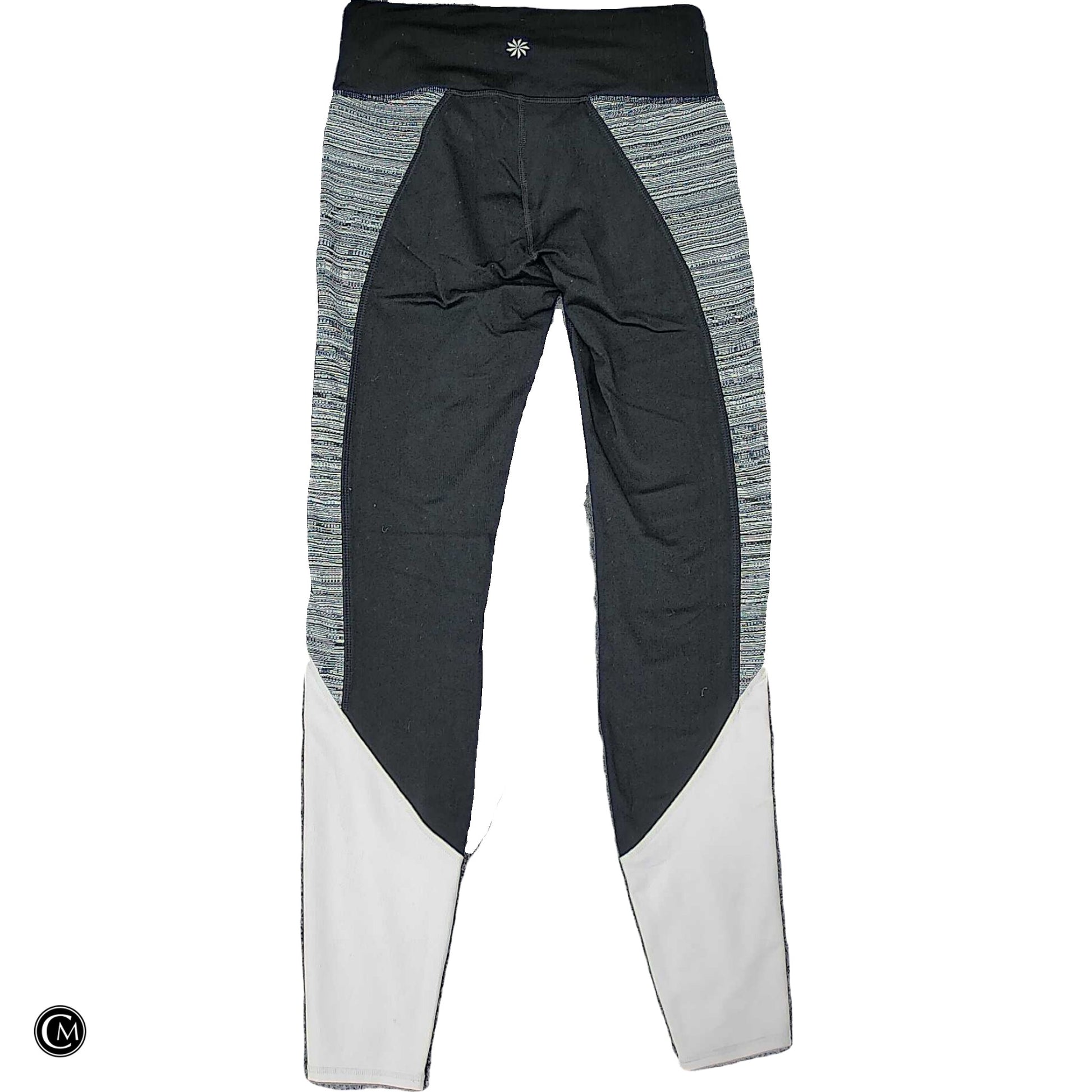 Athletic Leggings By Athleta In Black & Grey, Size: Xs image 2