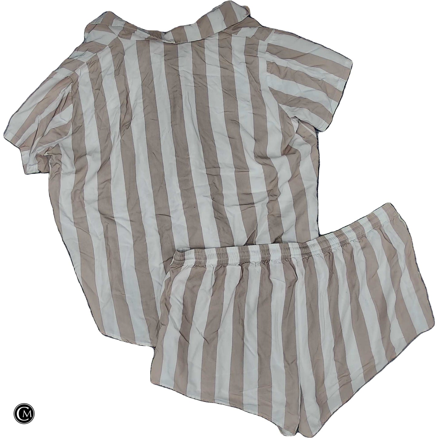 Lounge Set Shorts By Clothes Mentor In Striped Pattern, Size: 1x image 2