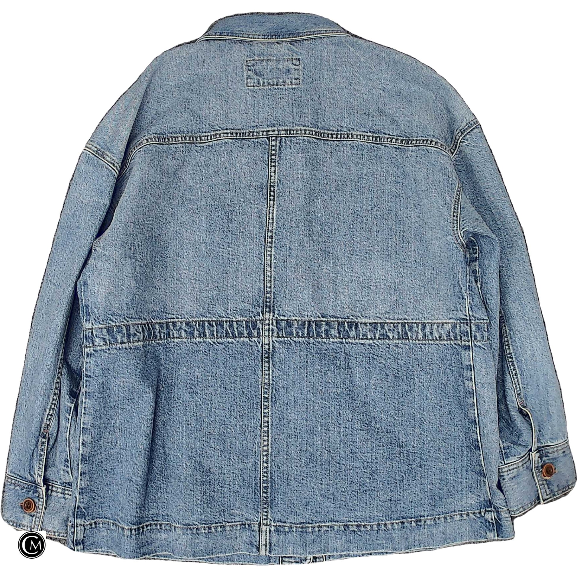 Jacket Denim By Loft In Blue Denim, Size: Xl image 2