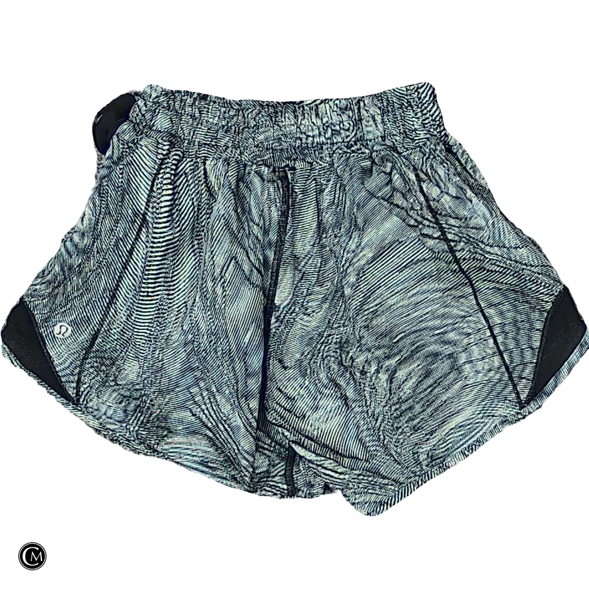 Athletic Shorts By Lululemon In Blue & Green, Size: Xs image 2