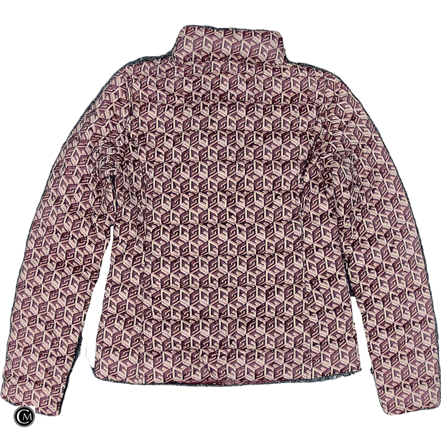Jacket Puffer & Quilted By Guess In Pink, Size: S image 2
