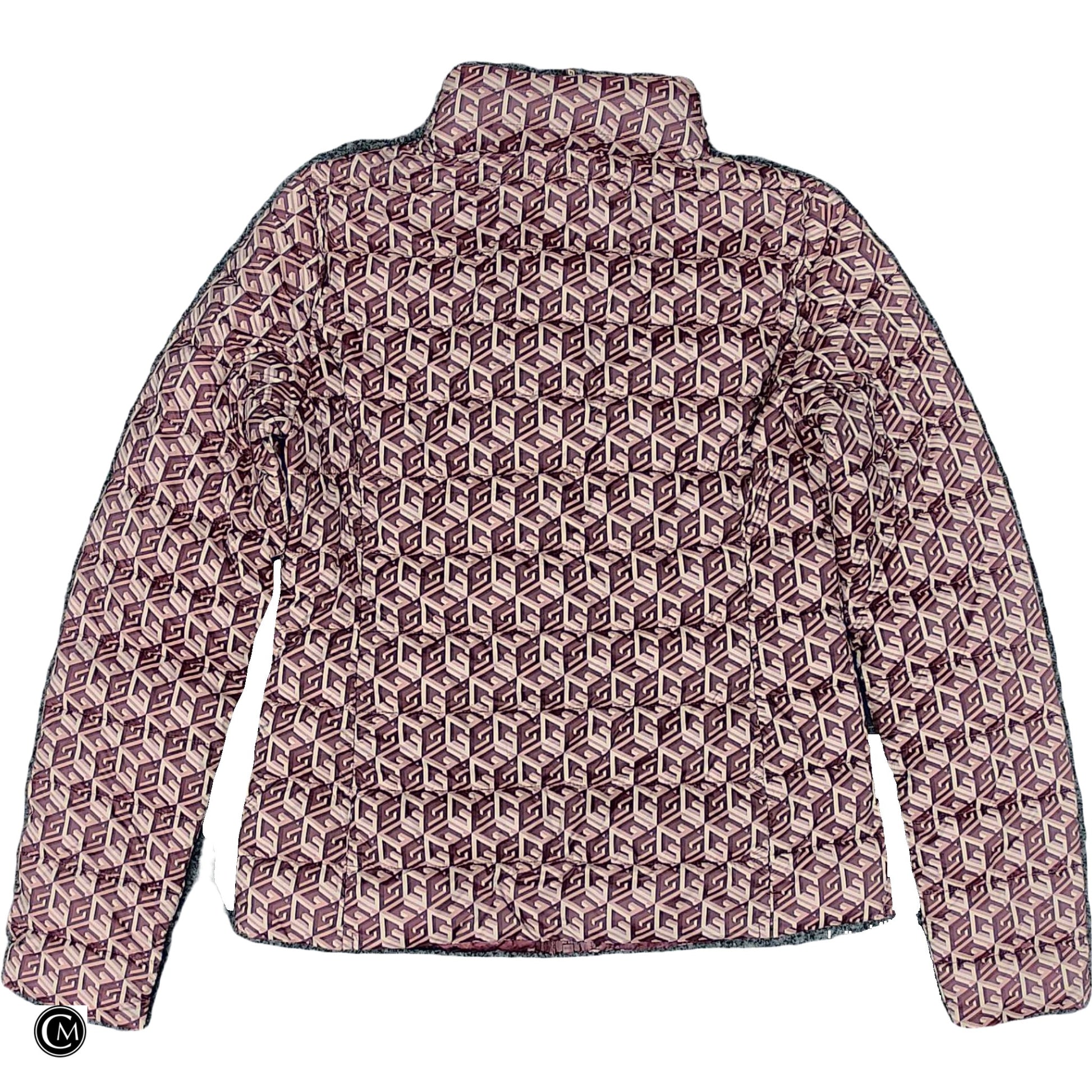 Jacket Puffer & Quilted By Guess In Pink, Size: S image 2