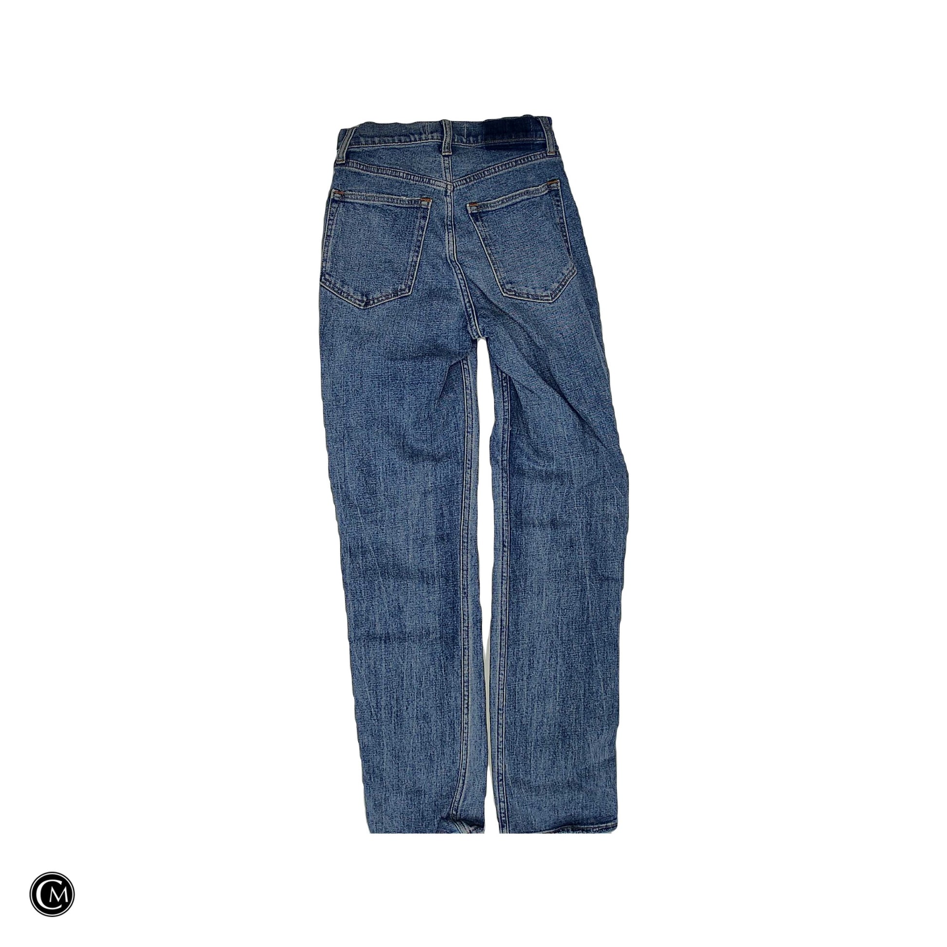 Jeans Straight By Abercrombie And Fitch In Blue, Size: 0p image 2