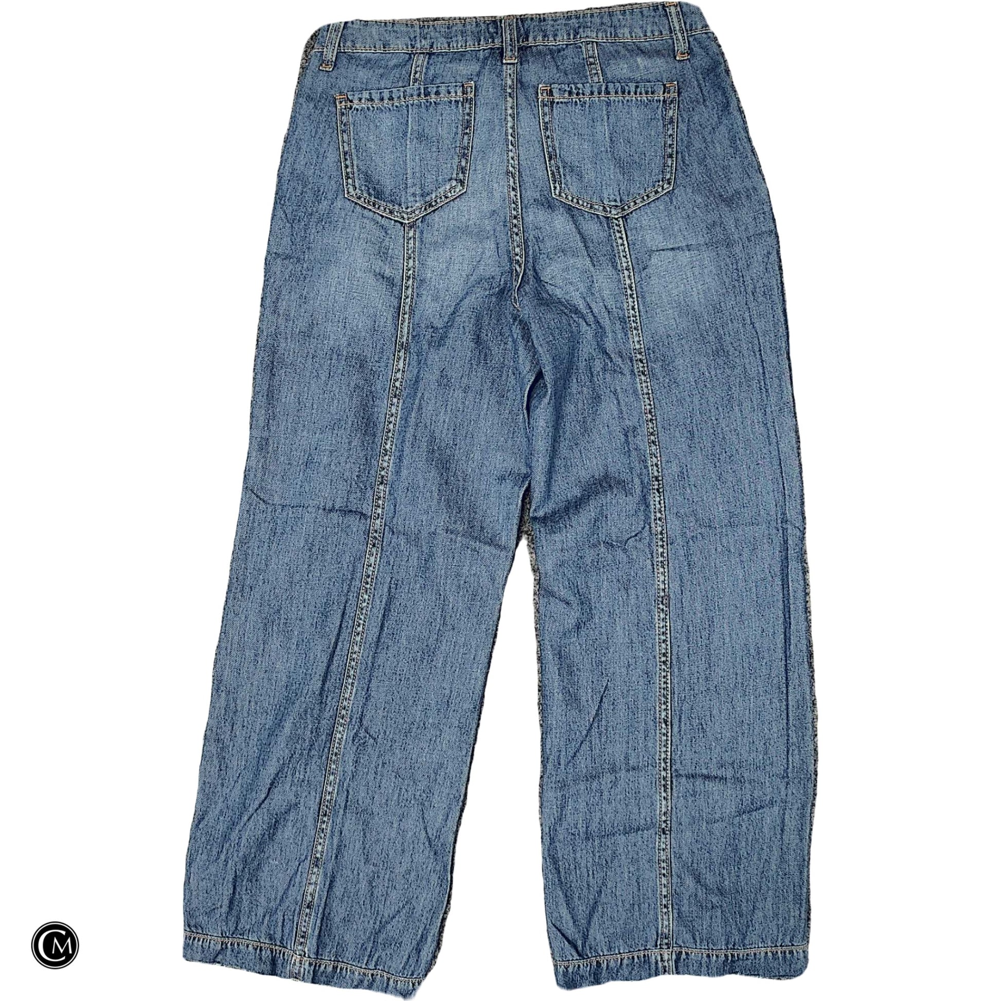 Jeans Wide Leg By Time And Tru In Blue Denim, Size: 4 image 2