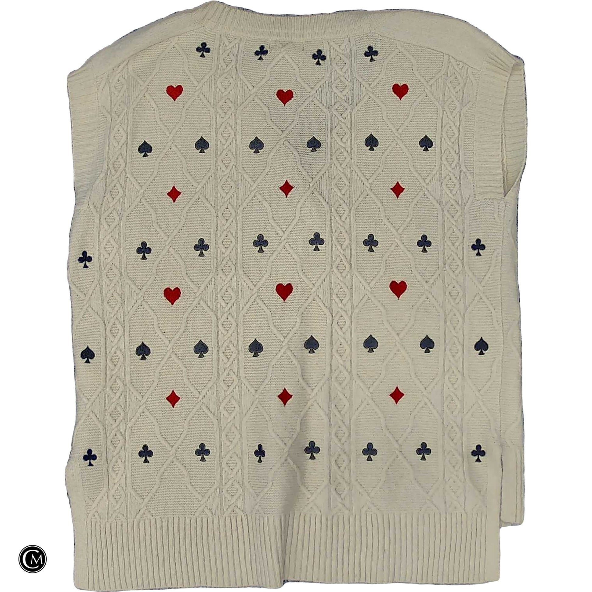 Vest Sweater By Maeve In Cream, Size: S image 2