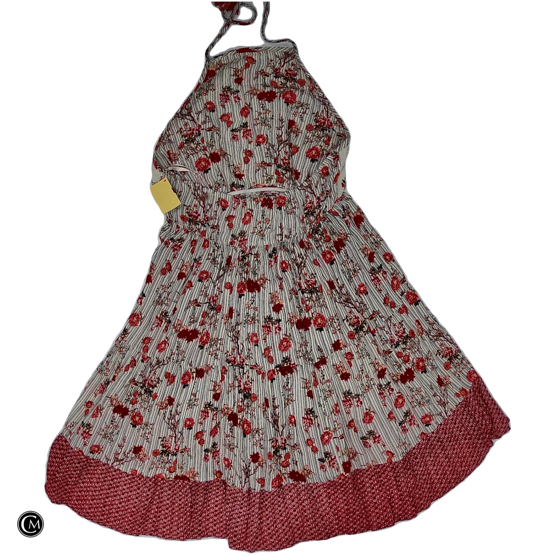 Dress Casual Short By Cmb In Red & White, Size: Xs image 2