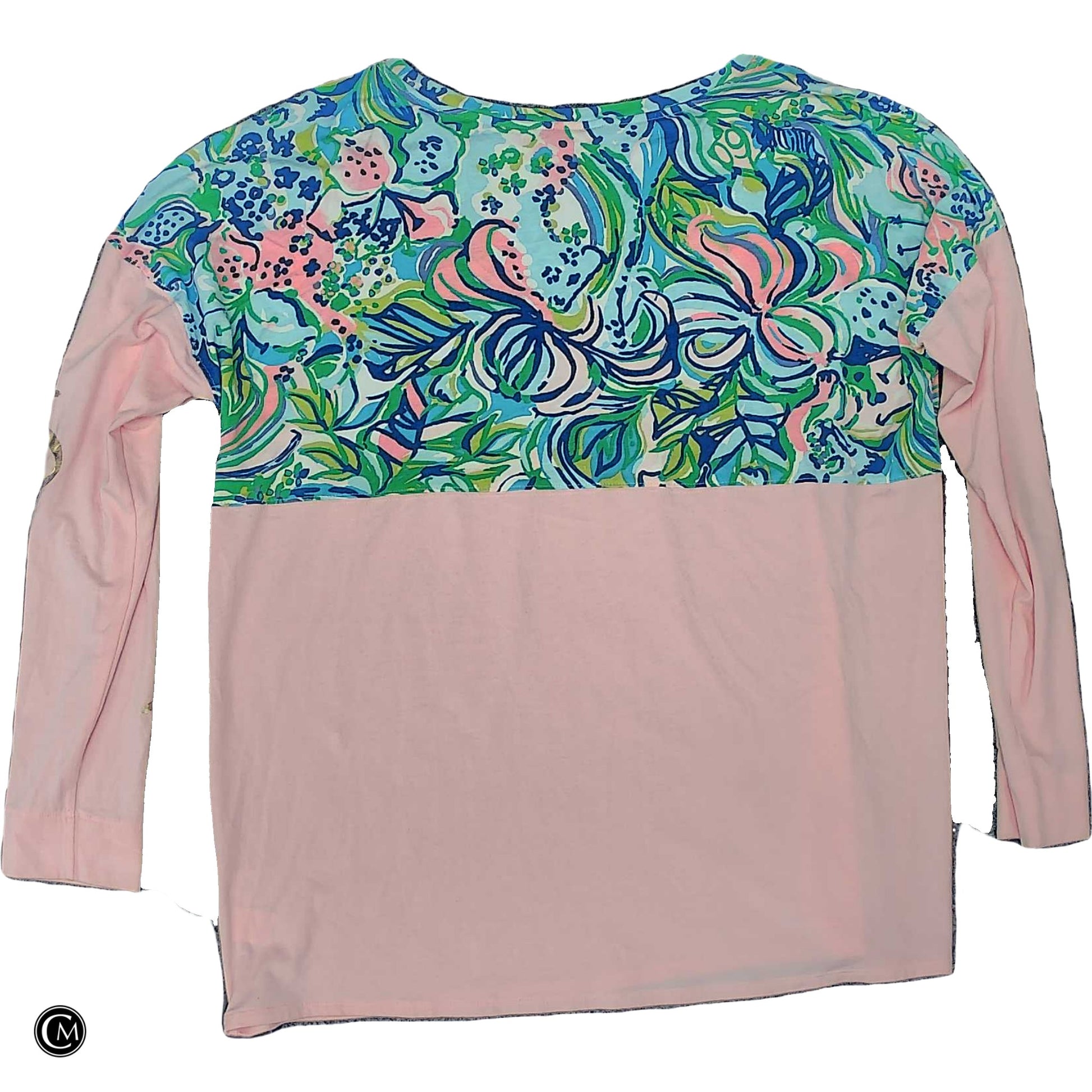 Top Ls Designer By Lilly Pulitzer In Blue & Pink, Size: L image 2