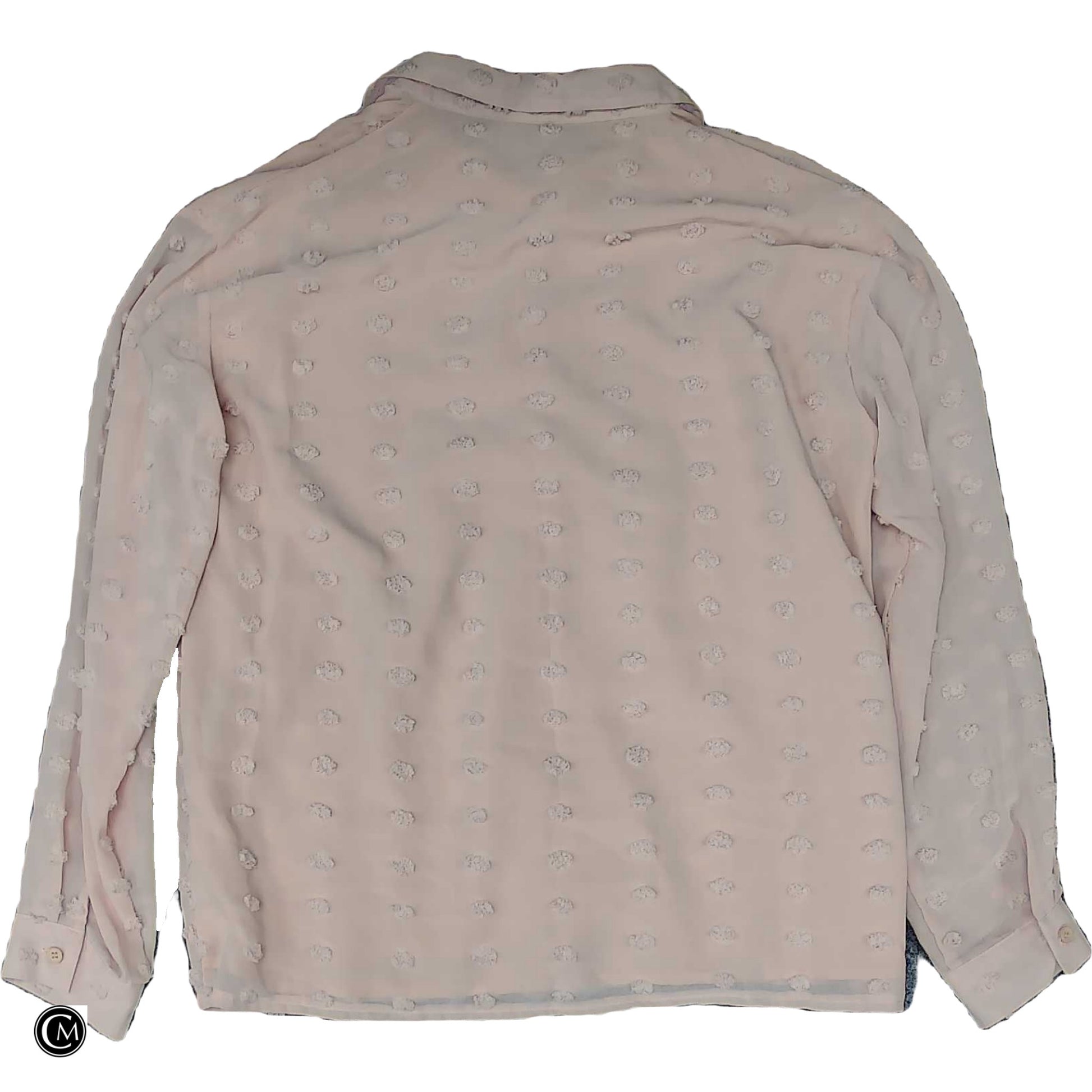Blouse Ls By Clothes Mentor In Pink, Size: L image 2