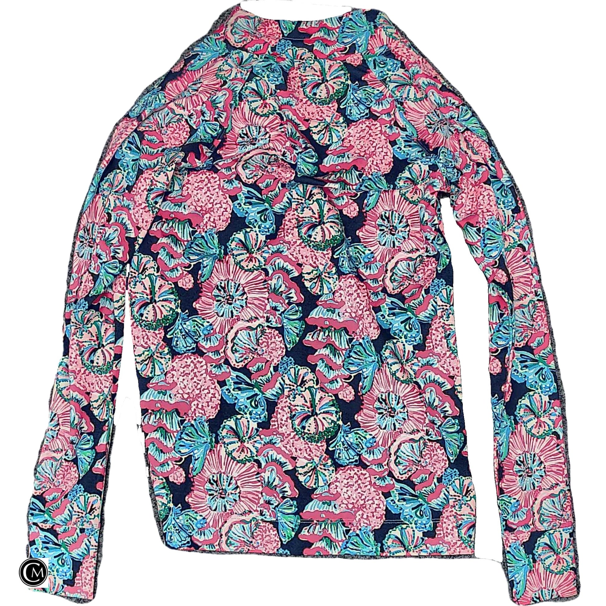 Top Ls Designer By Lilly Pulitzer In Blue & Pink, Size: Xxs image 2