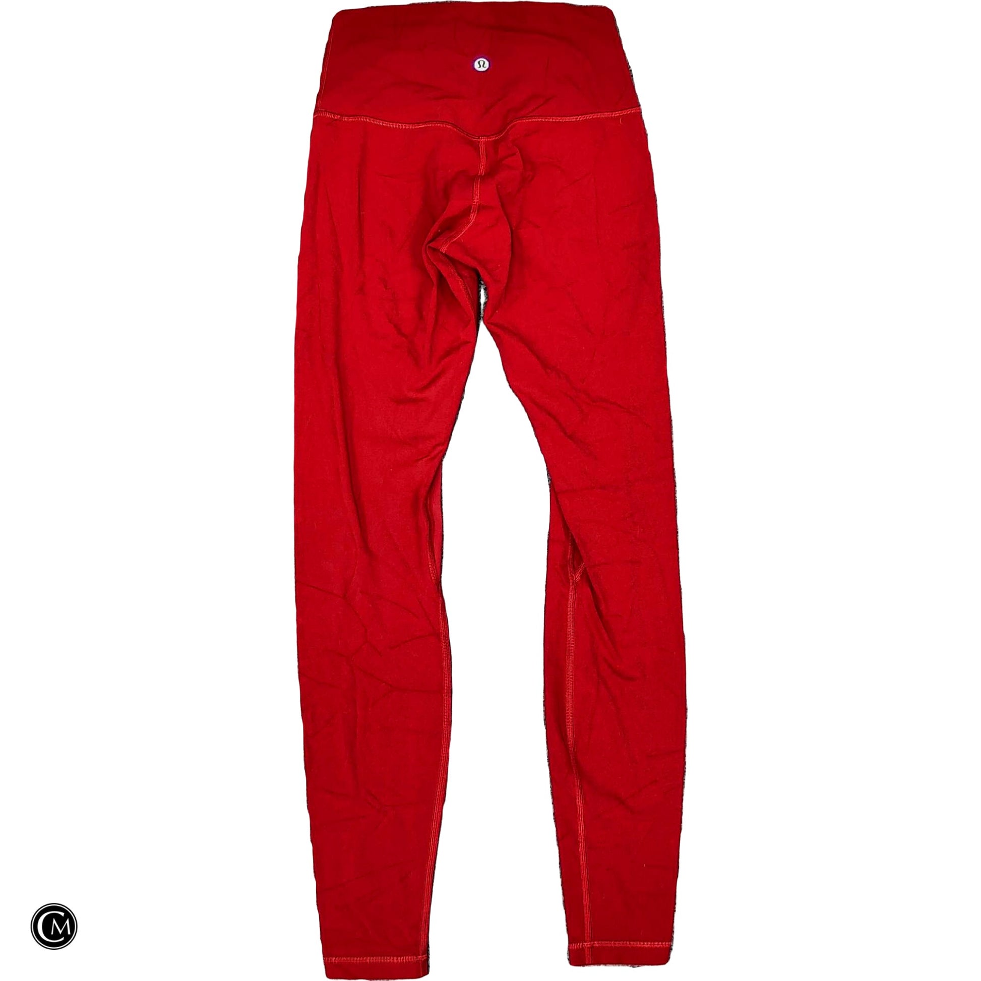Athletic Leggings By Lululemon In Red, Size: S image 2