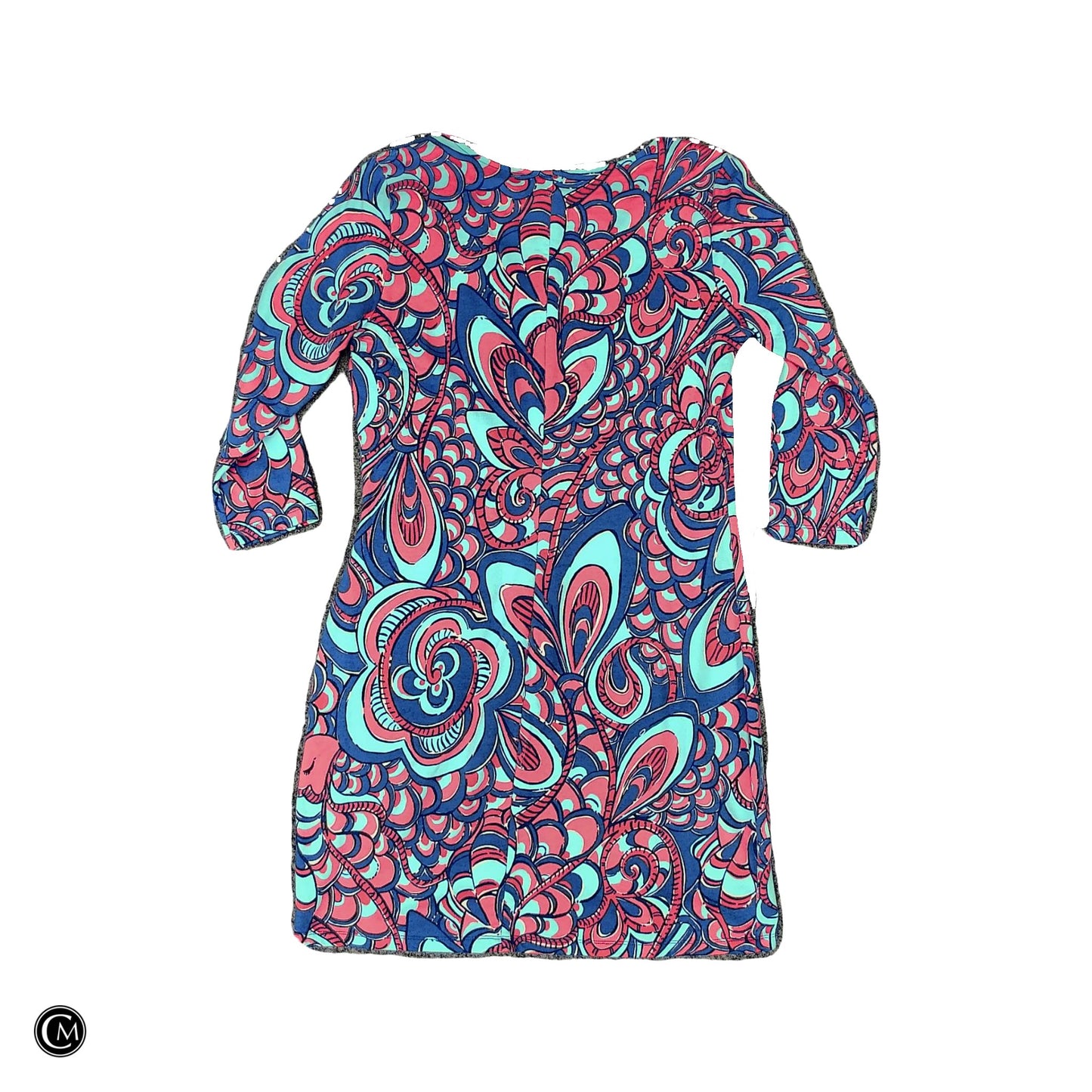 Dress Designer By Lilly Pulitzer In Blue & Pink, Size: M image 2
