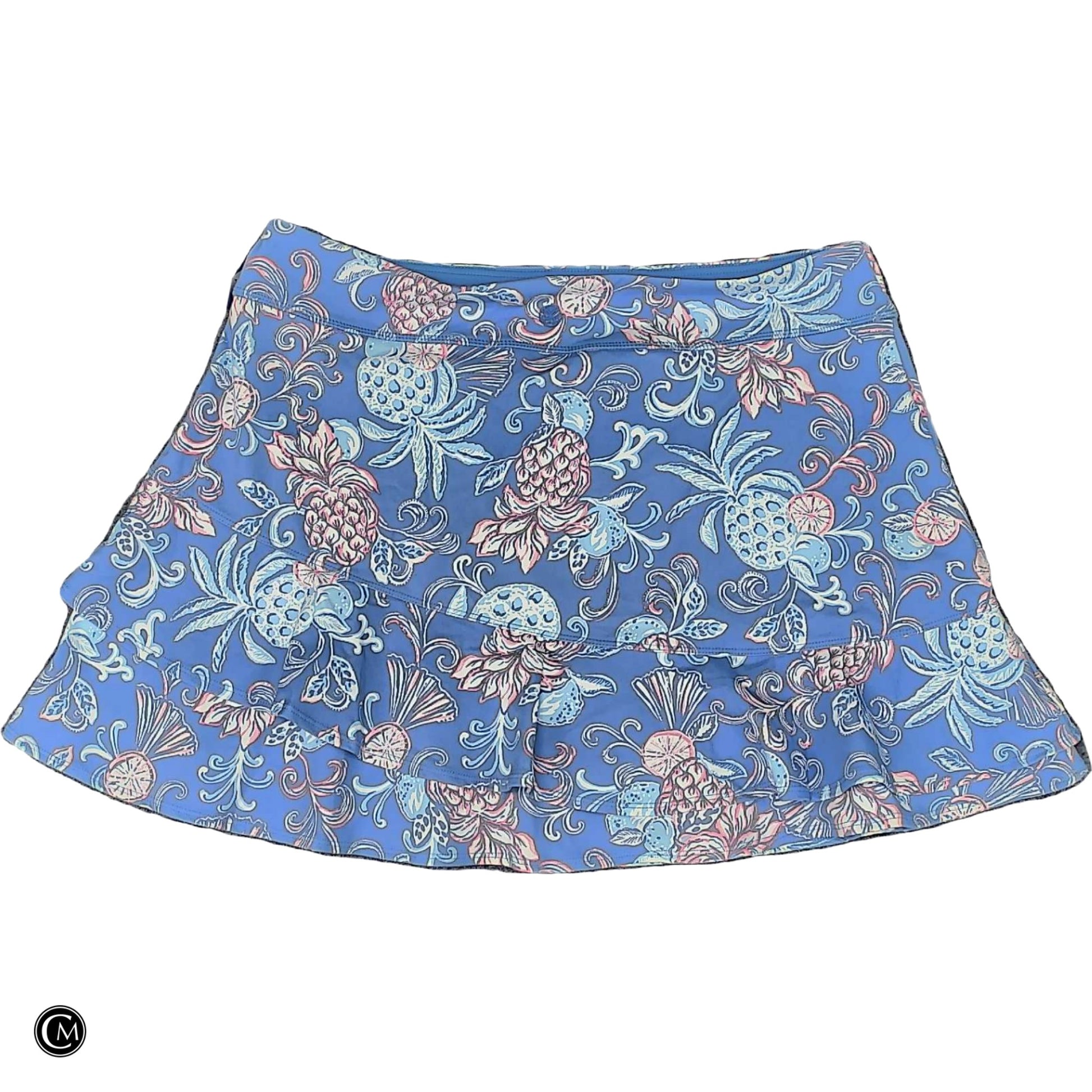 Skort Designer By Lilly Pulitzer In Blue & Pink, Size: Xl image 2
