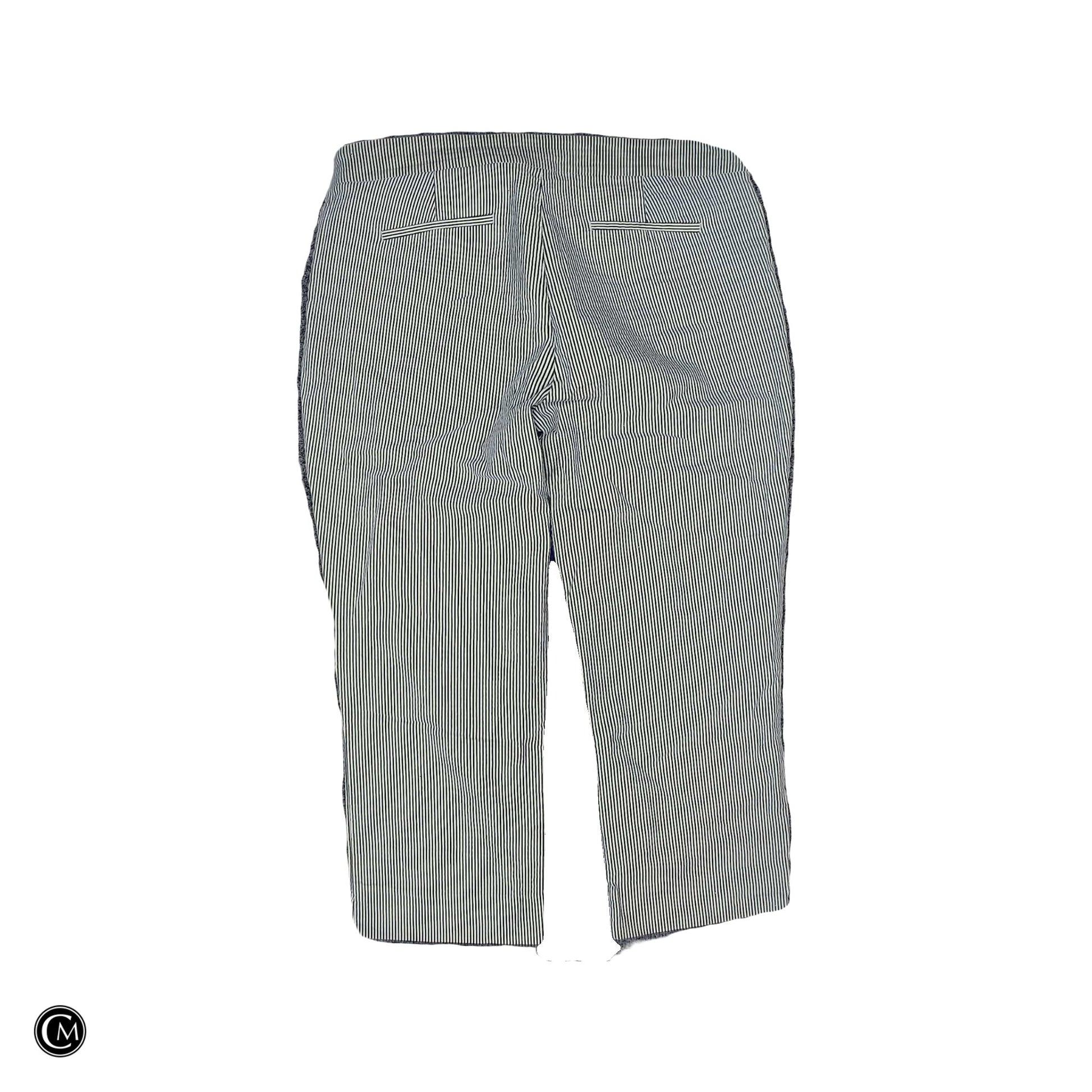 Pants Cropped By Hilary Radley In Striped Pattern, Size: 18 image 2