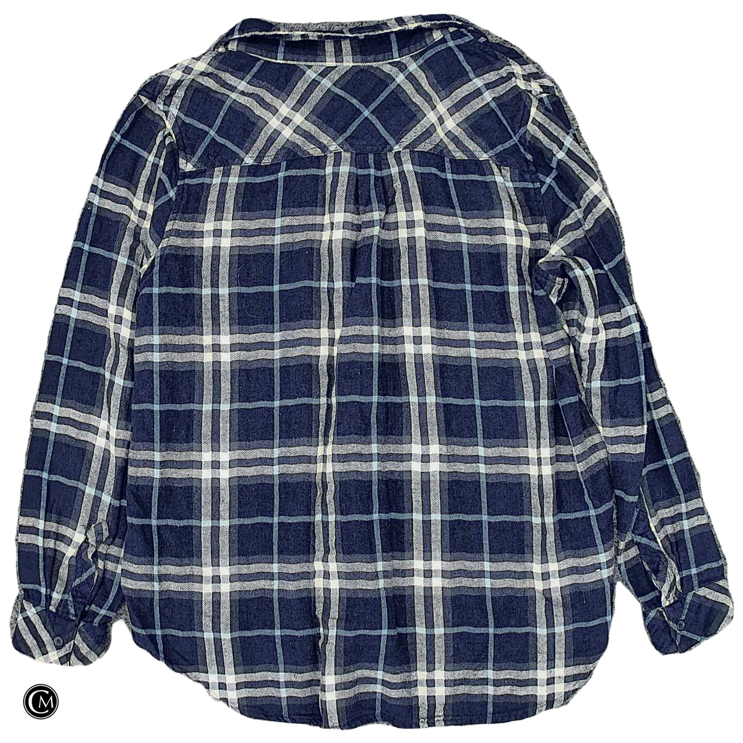 Top Ls By Well Worn In Blue & White, Size: M image 2