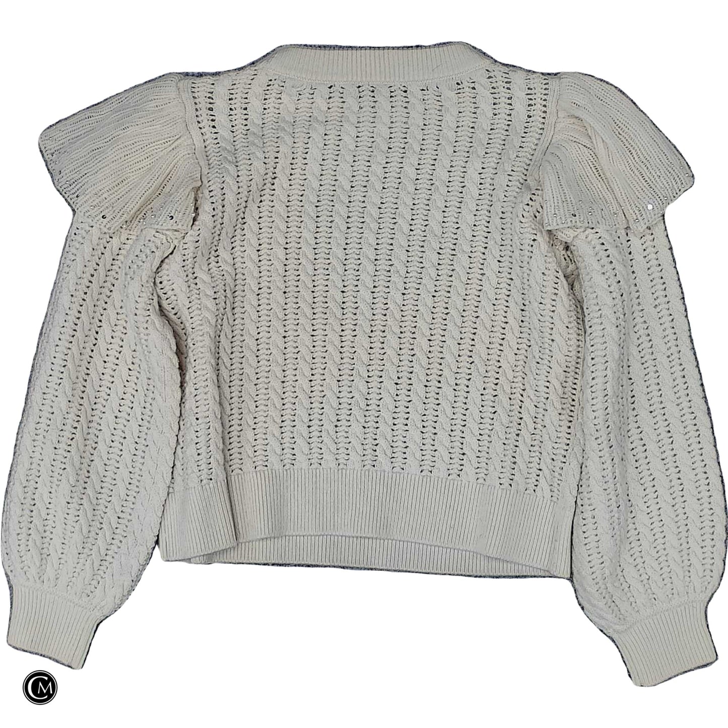 Sweater Designer By Alice + Olivia In Cream, Size: Xs image 2