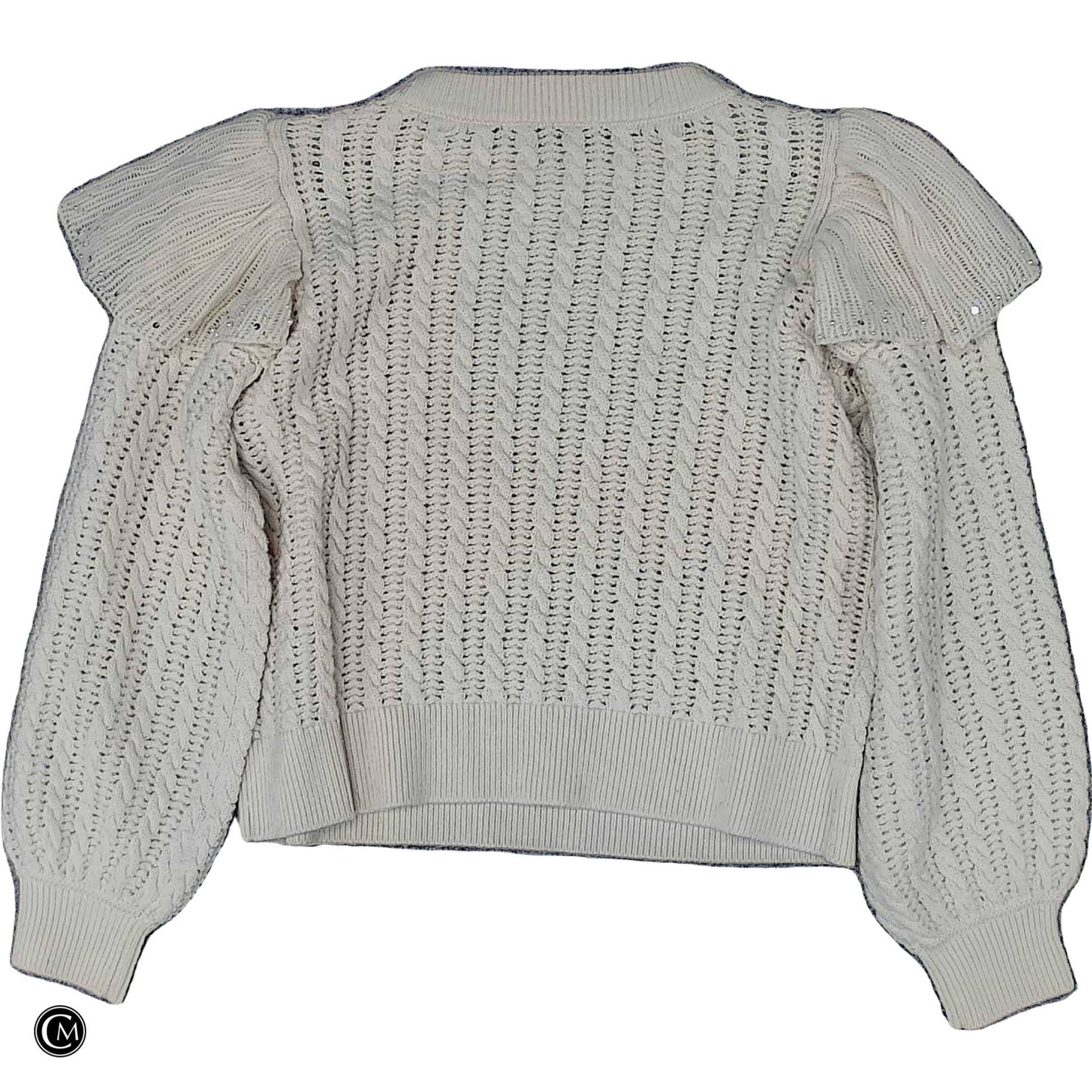 Sweater Designer By Alice + Olivia In Cream, Size: Xs image 2