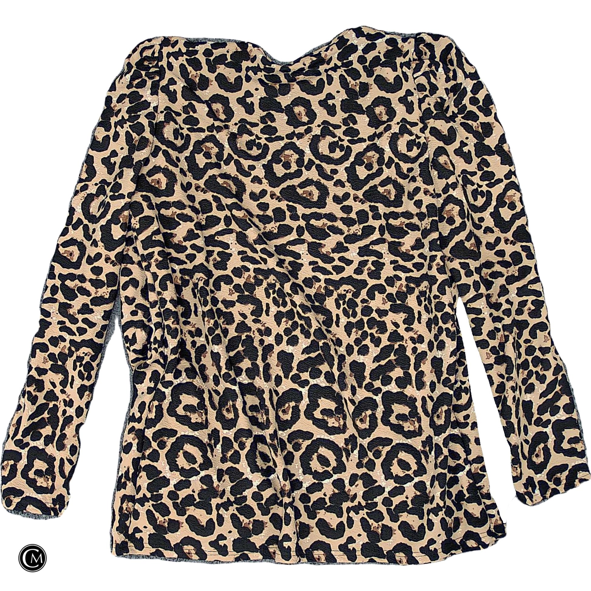 Cardigan By Clothes Mentor In Animal Print, Size: L image 2