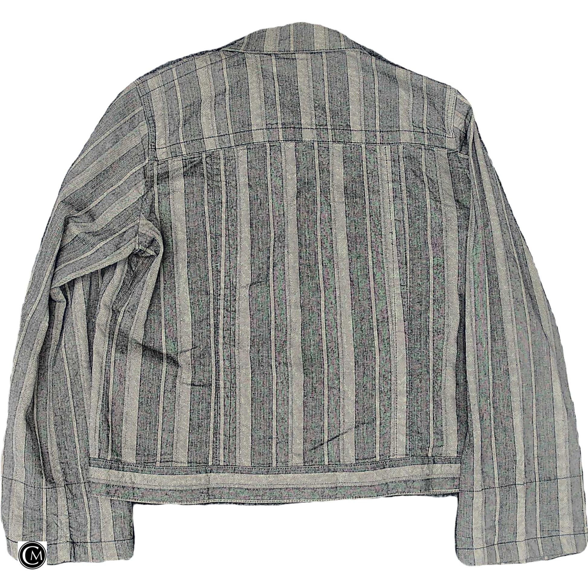 Jacket Denim By Newport News In Grey Denim, Size: L image 2