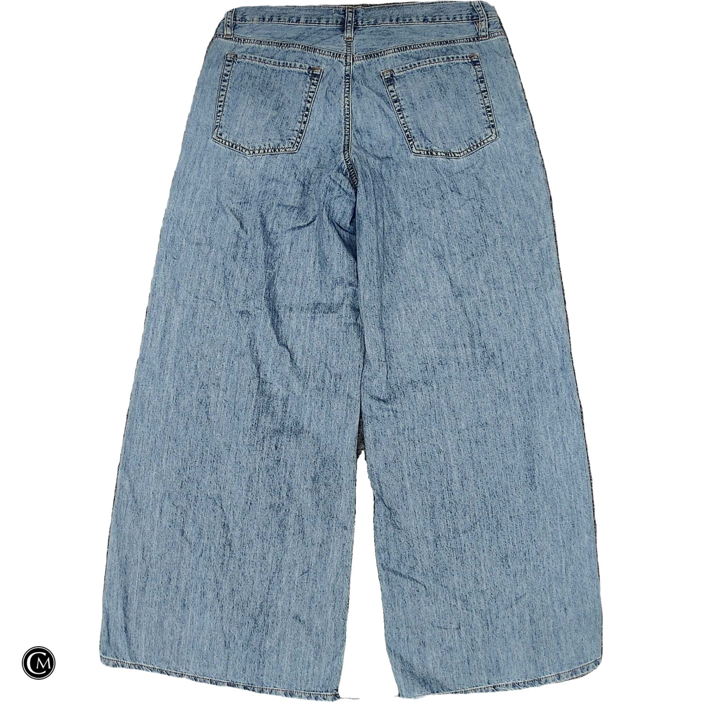 Jeans Wide Leg By Frame In Blue Denim, Size: 6 image 2