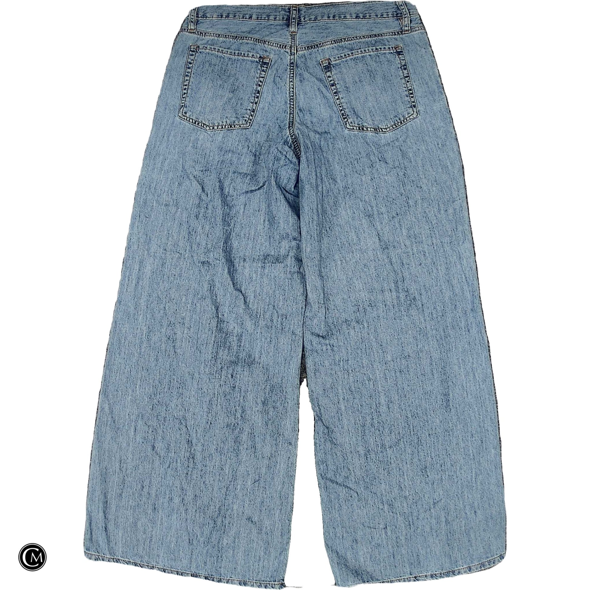 Jeans Wide Leg By Frame In Blue Denim, Size: 6 image 2
