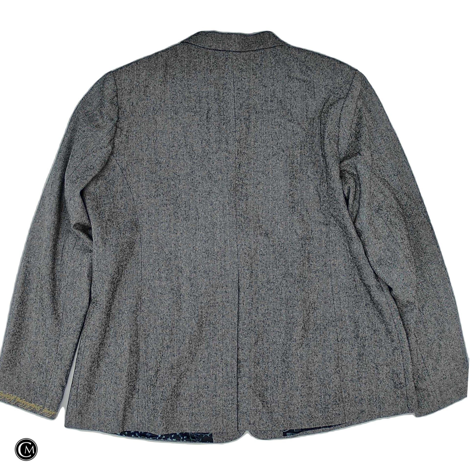 Blazer By Clothes Mentor In Grey, Size: 3x image 4